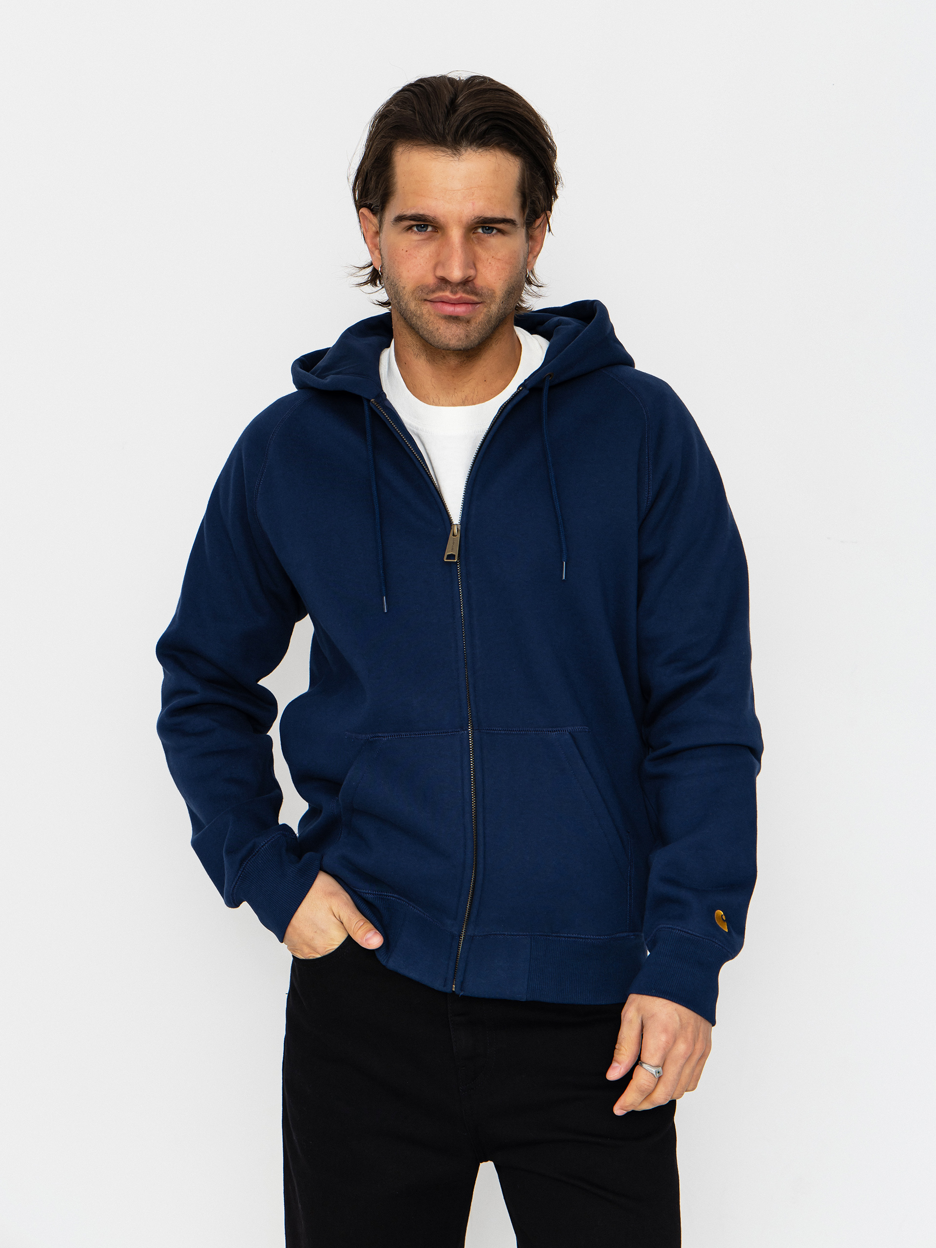 Bluza z kapturem Carhartt WIP Chase ZHD (jupiter/gold)