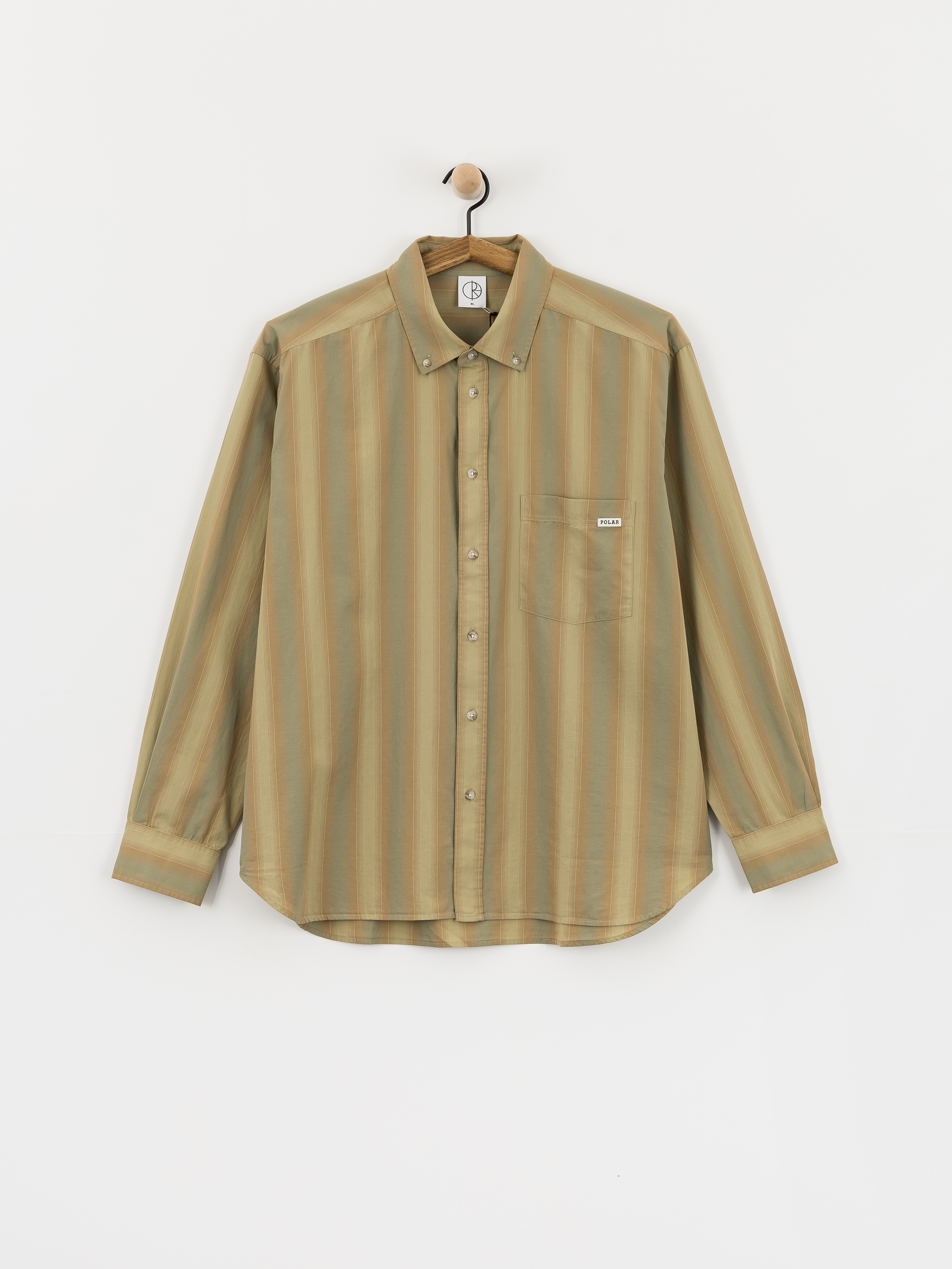 Koszula Polar Skate Ben (green stripe)