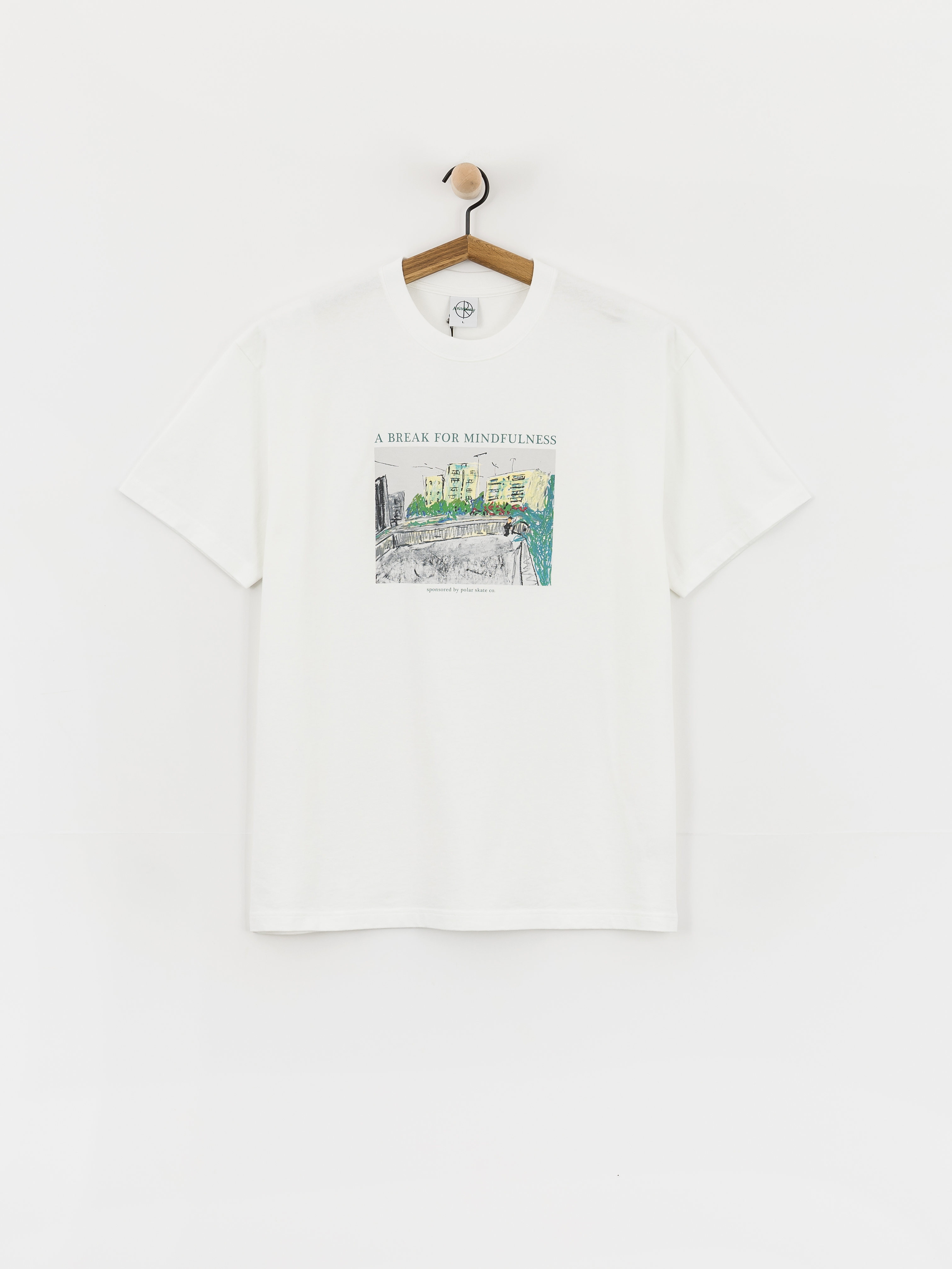 T-shirt Polar Skate Mindfulness (white)