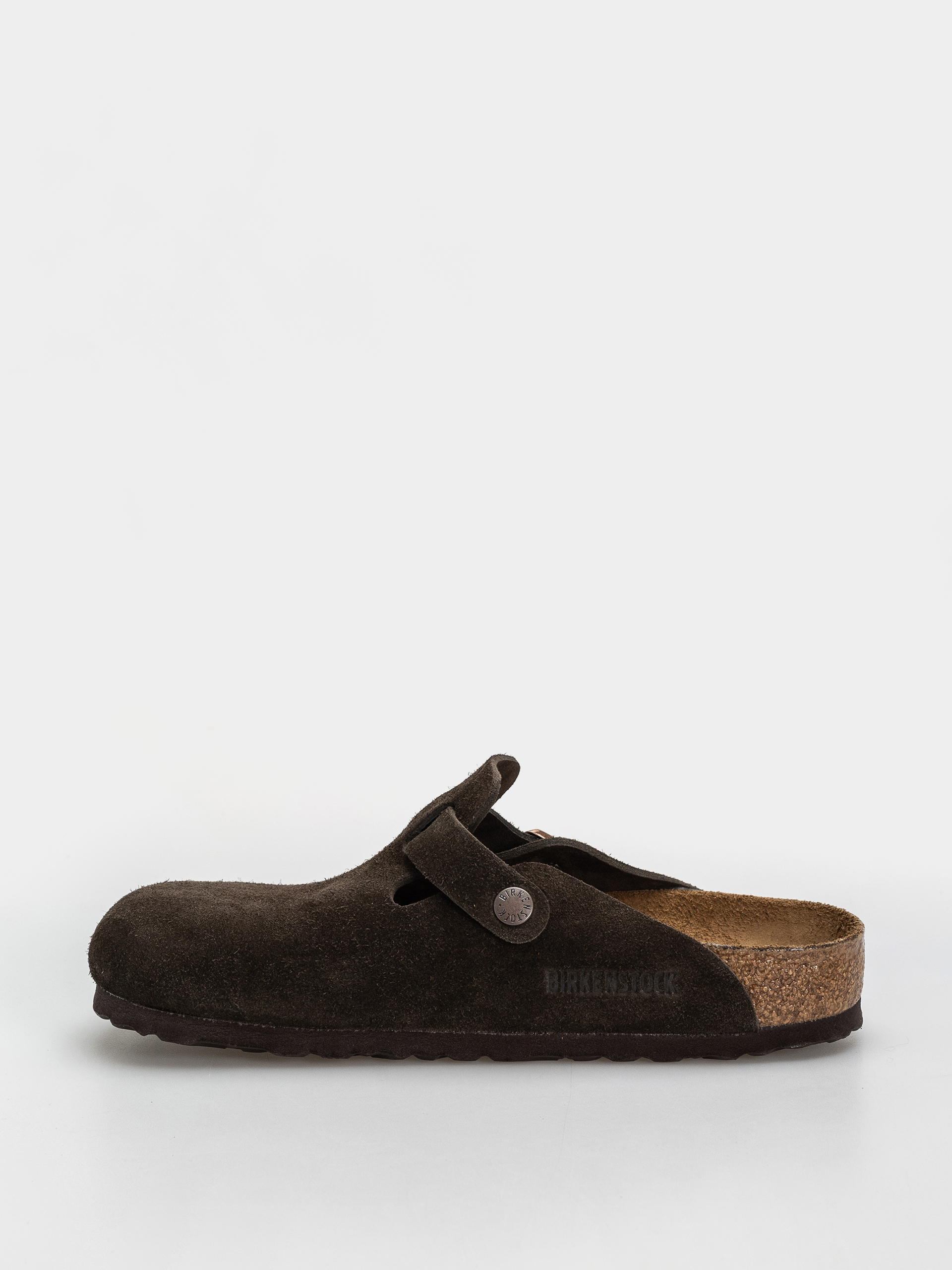 Klapki Birkenstock Boston Suede Leather Regular (mocca)