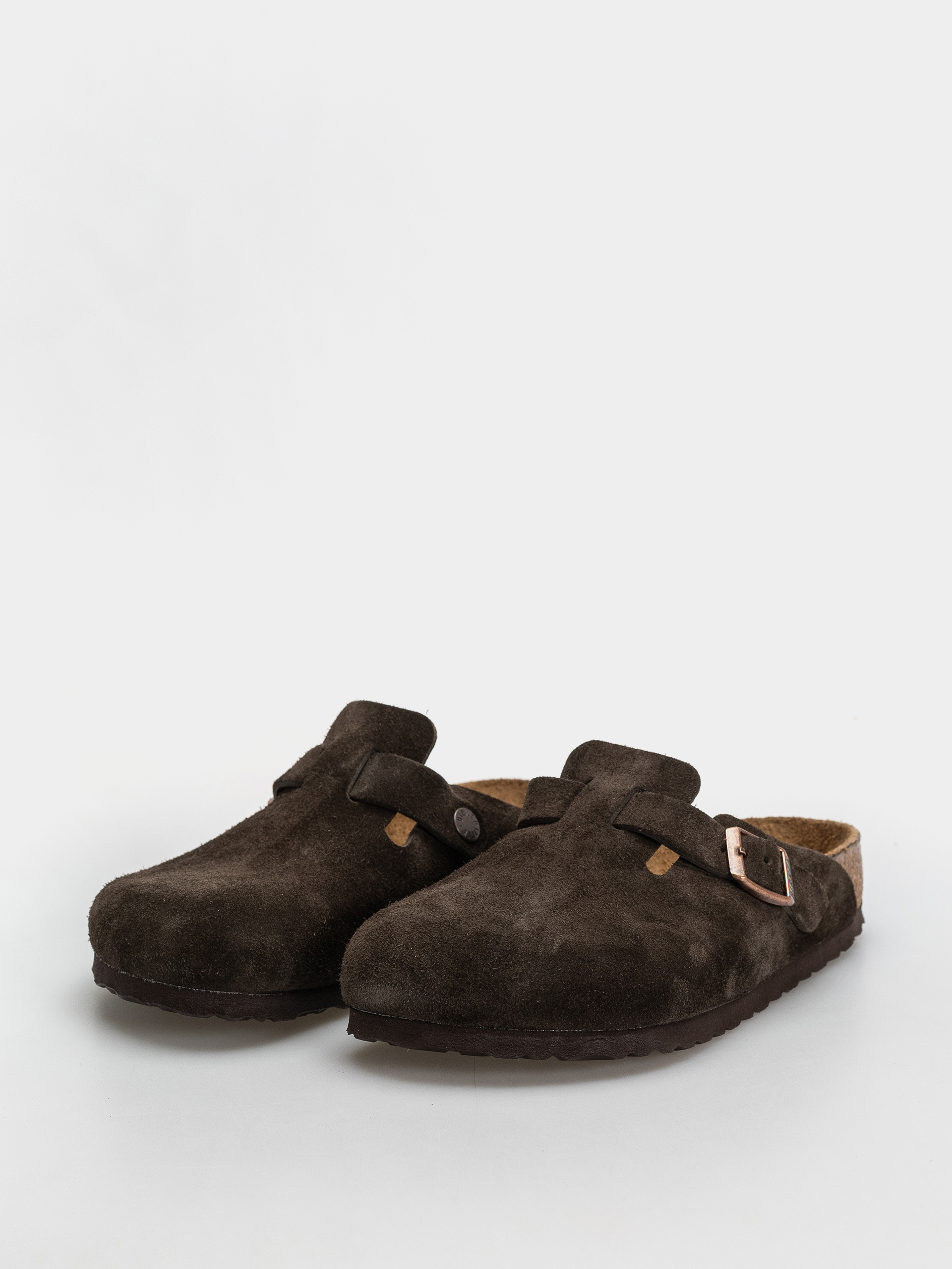 Klapki Birkenstock Boston Suede Leather Regular (mocca)