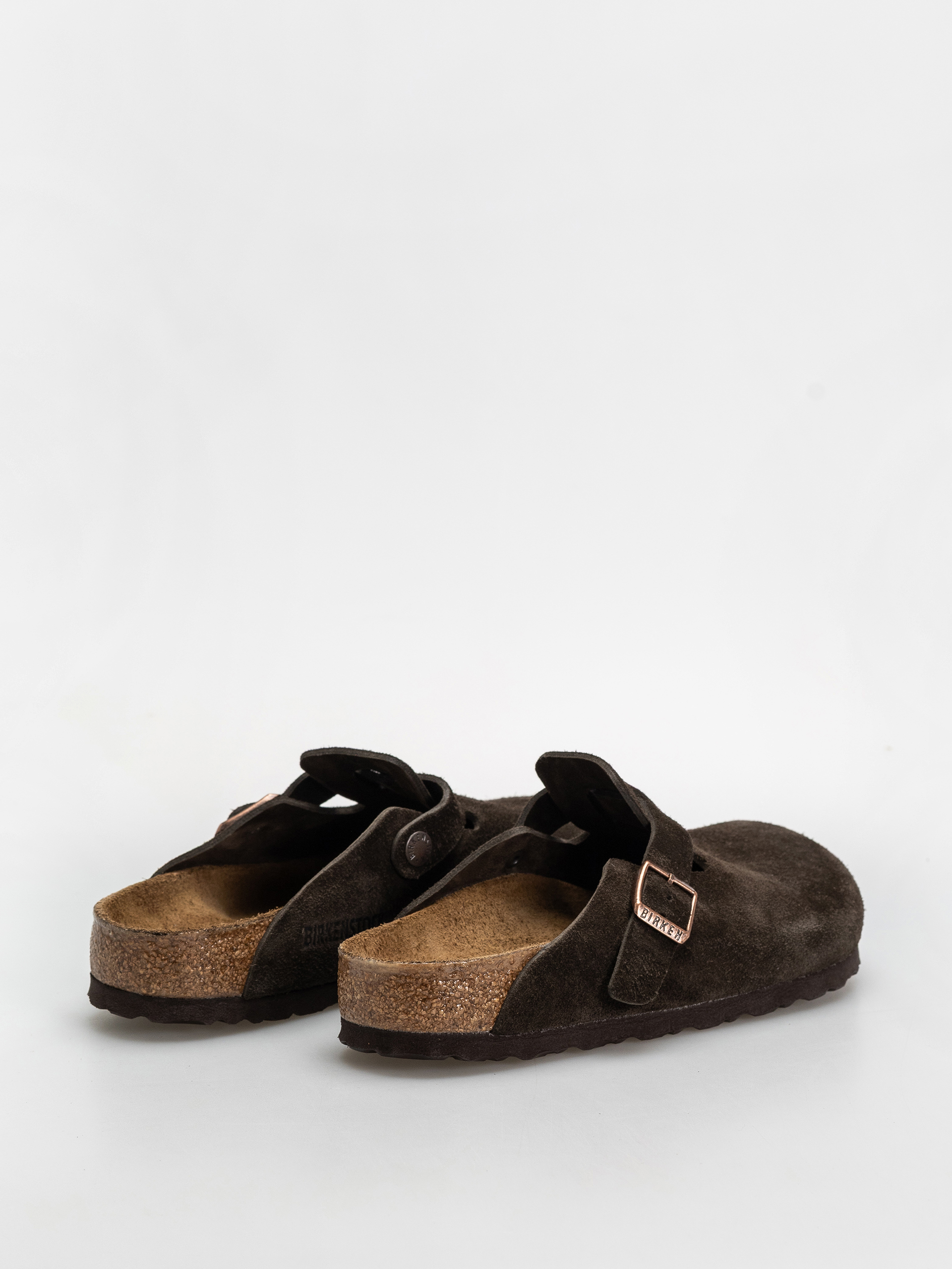 Klapki Birkenstock Boston Suede Leather Regular (mocca)