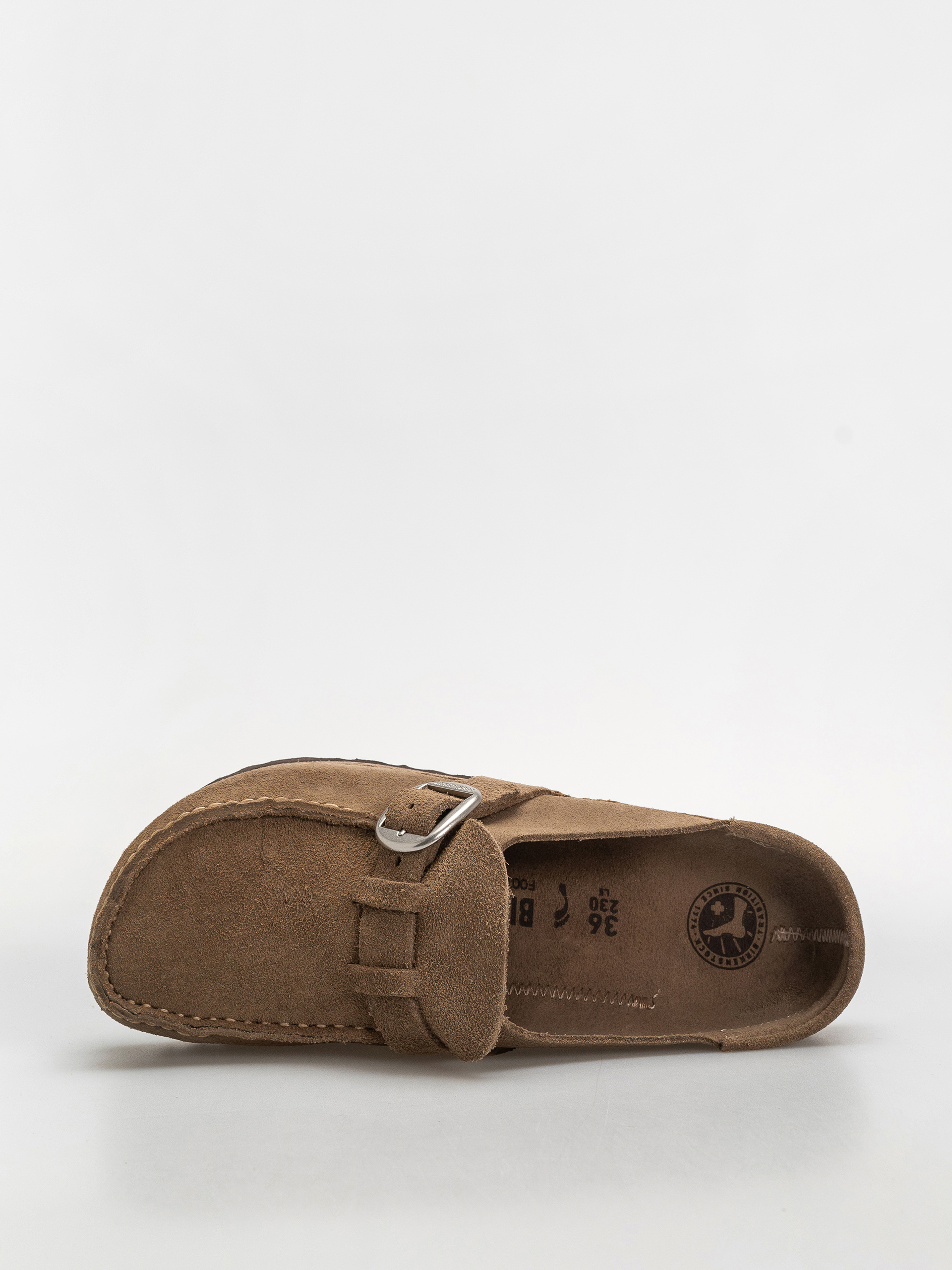 Klapki Birkenstock Buckley Suede Leather Narrow Wmn (gray taupe)