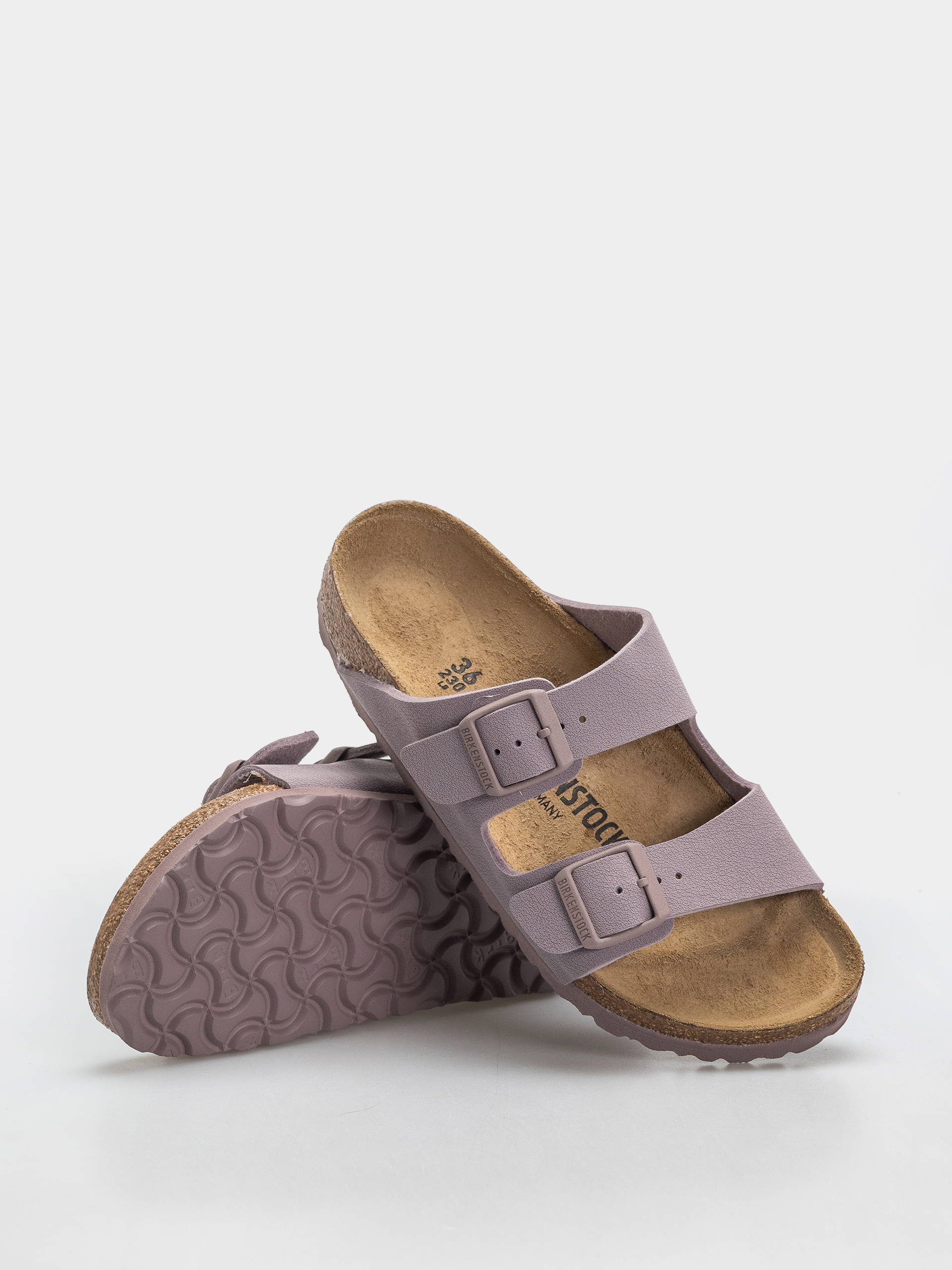 Klapki Birkenstock Arizona Birkibuc Narrow (faded purple)