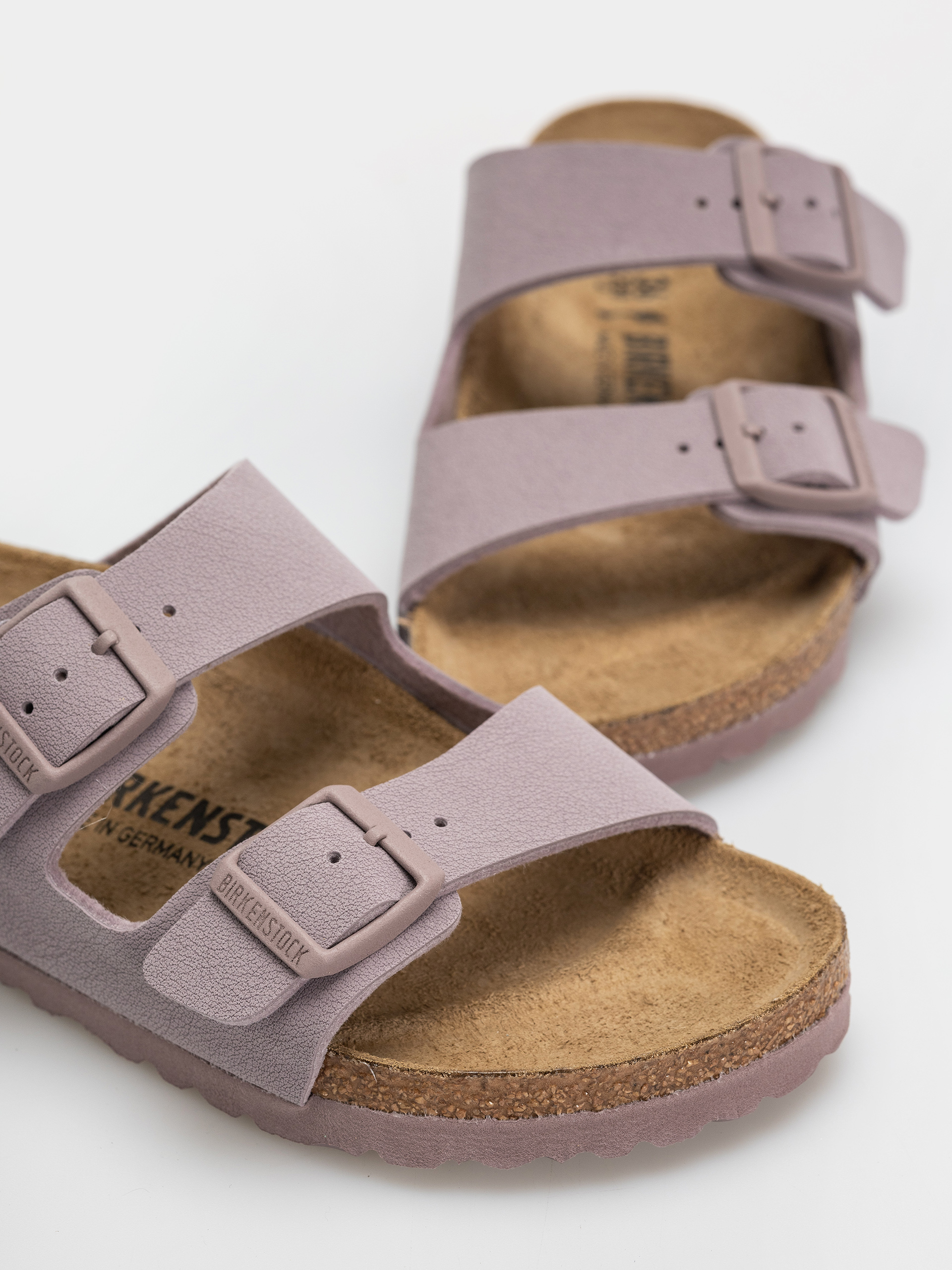 Klapki Birkenstock Arizona Birkibuc Narrow (faded purple)