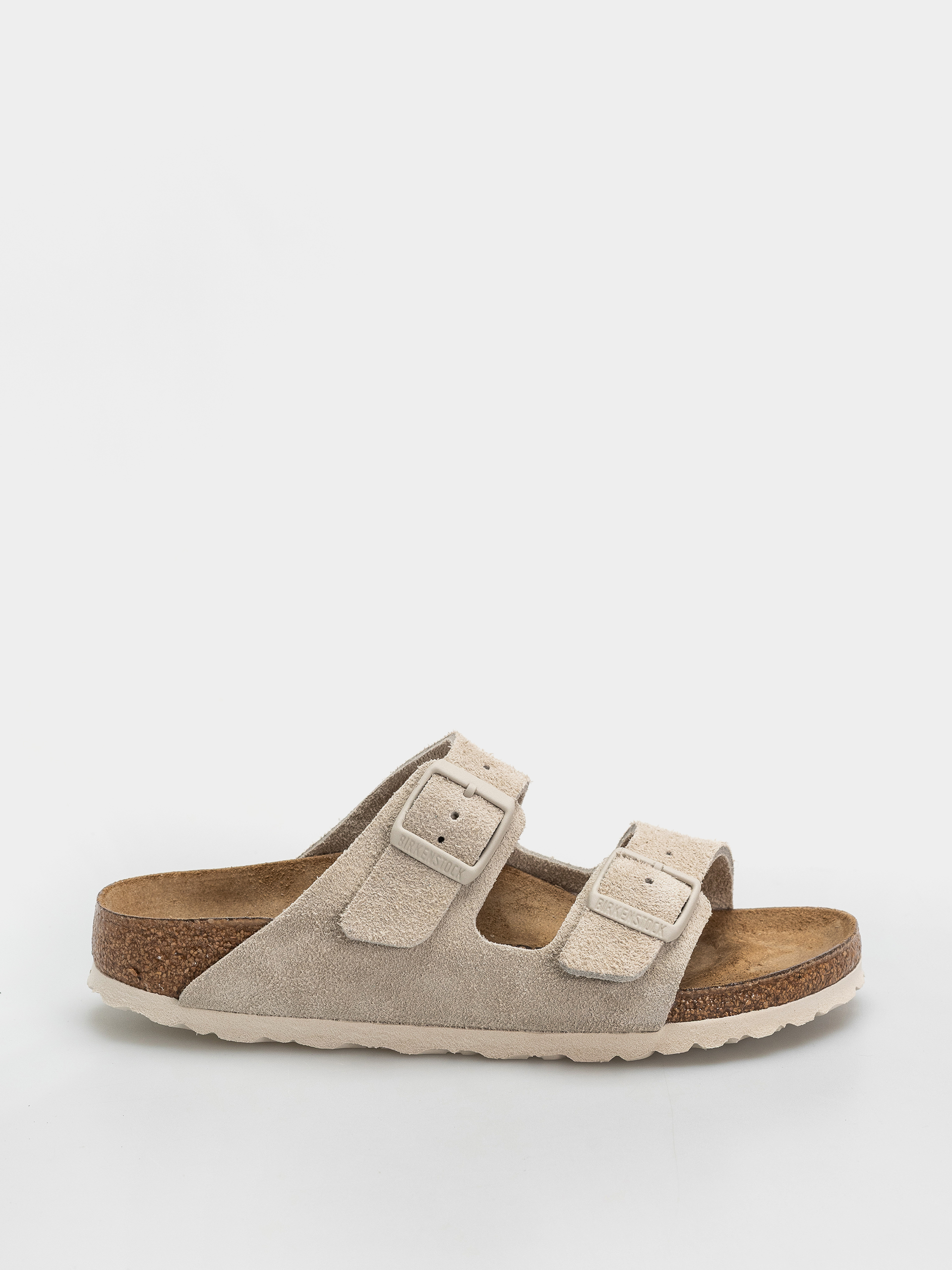 Klapki Birkenstock Arizona Suede Leather Narrow (oyster)