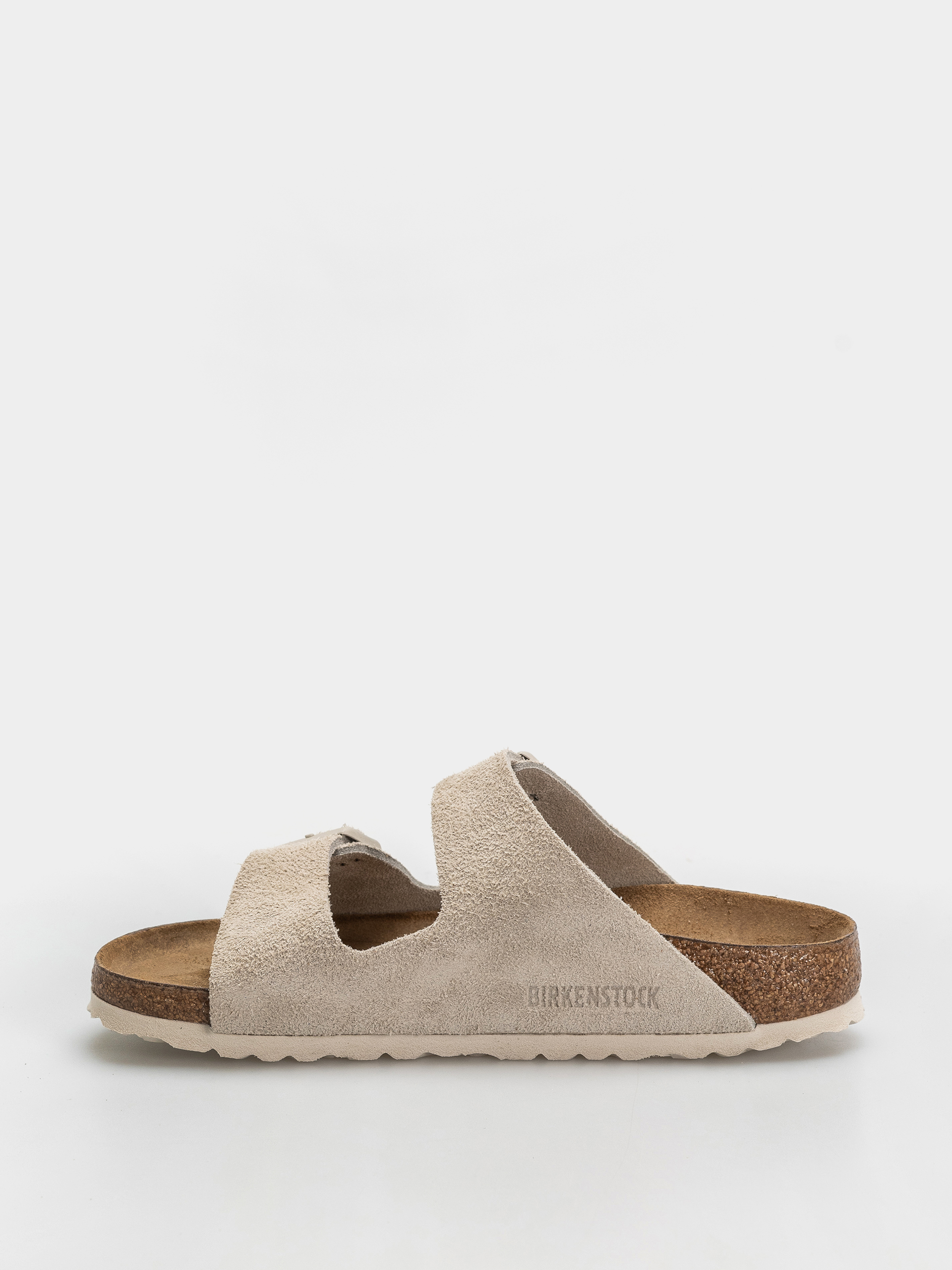 Klapki Birkenstock Arizona Suede Leather Narrow (oyster)