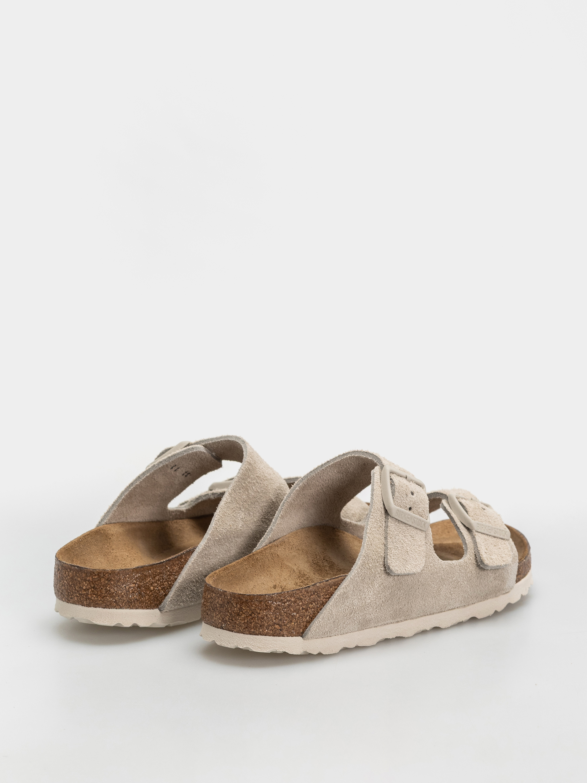 Klapki Birkenstock Arizona Suede Leather Narrow (oyster)