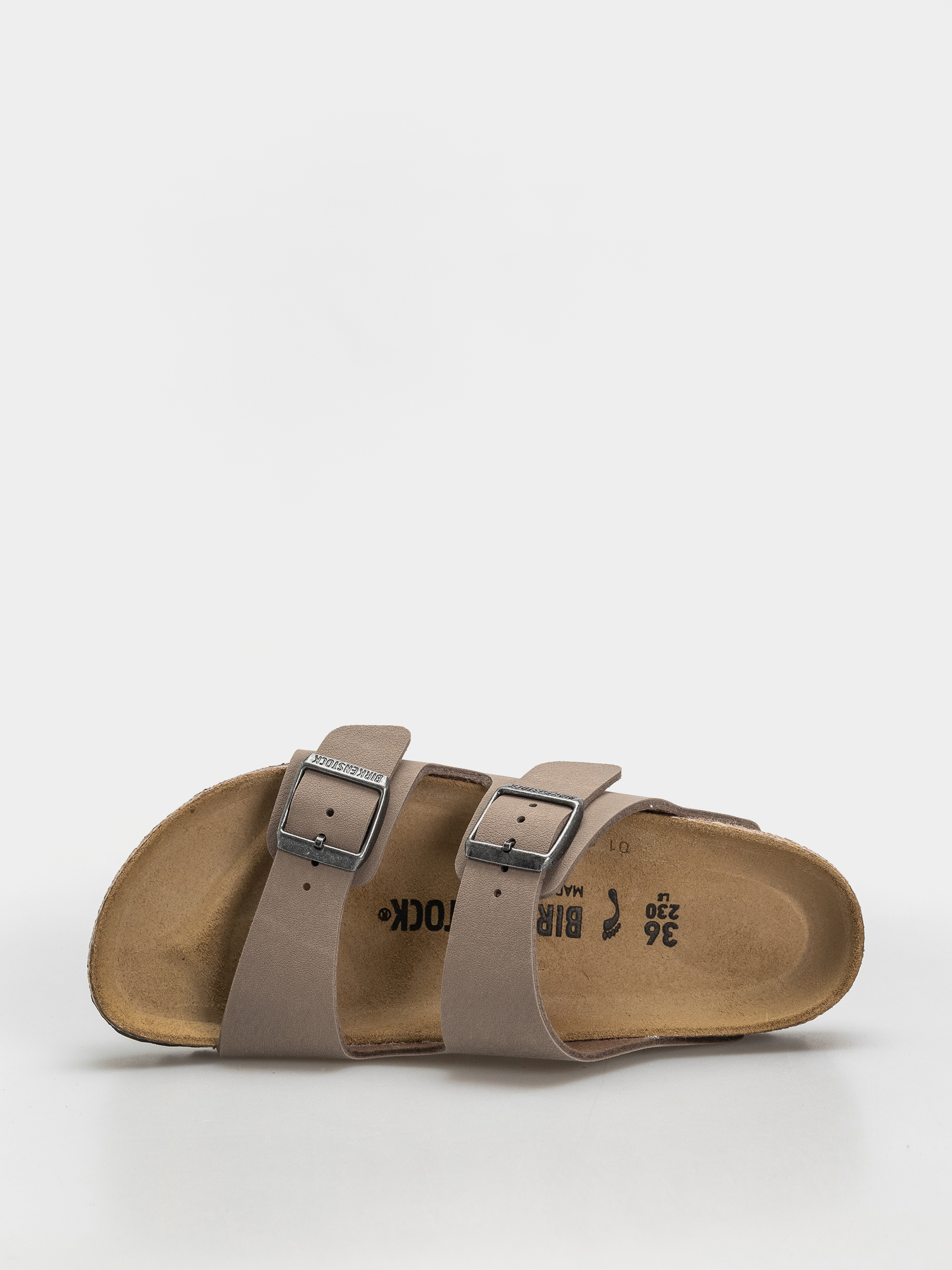 Klapki Birkenstock Arizona Birkibuc Narrow (gray taupe)