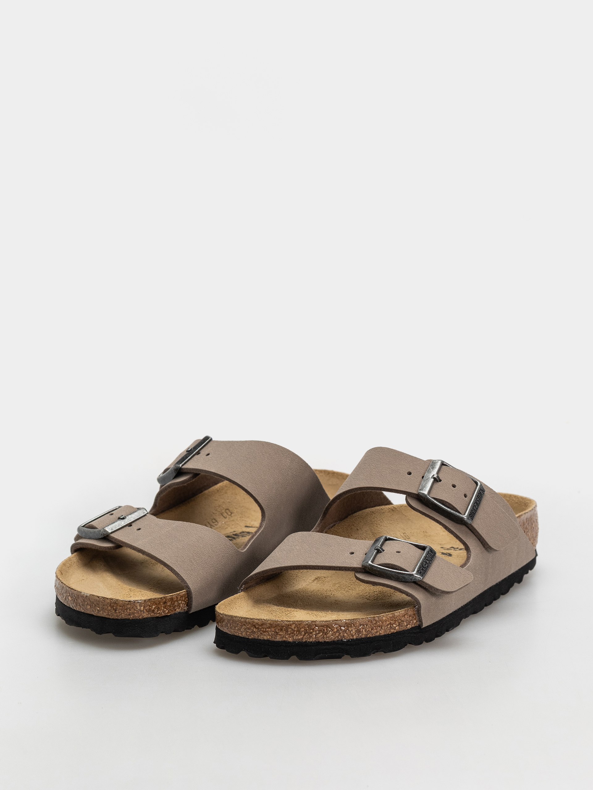 Klapki Birkenstock Arizona Birkibuc Narrow (gray taupe)