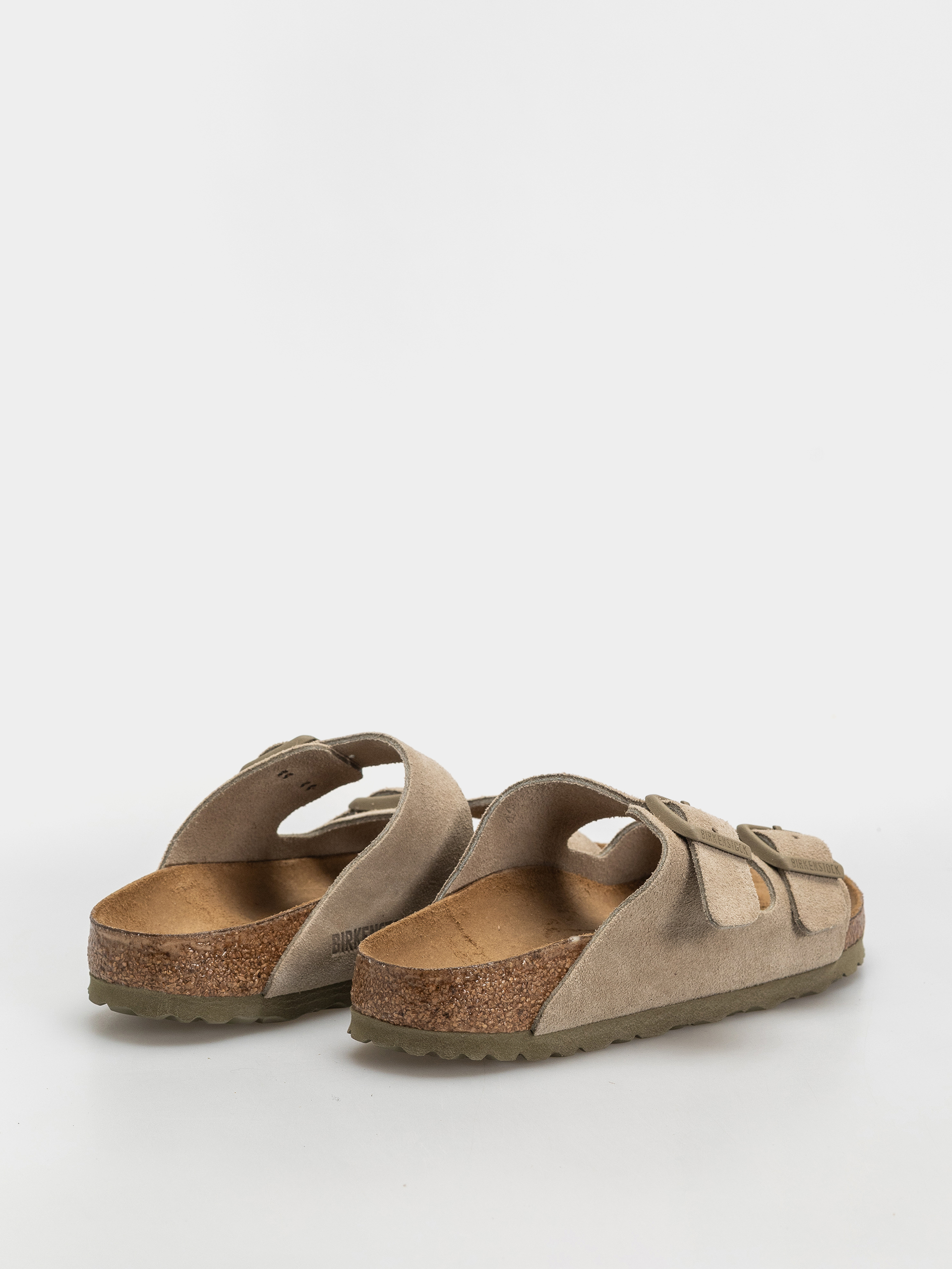 Klapki Birkenstock Arizona Suede Leather Narrow (faded khaki)