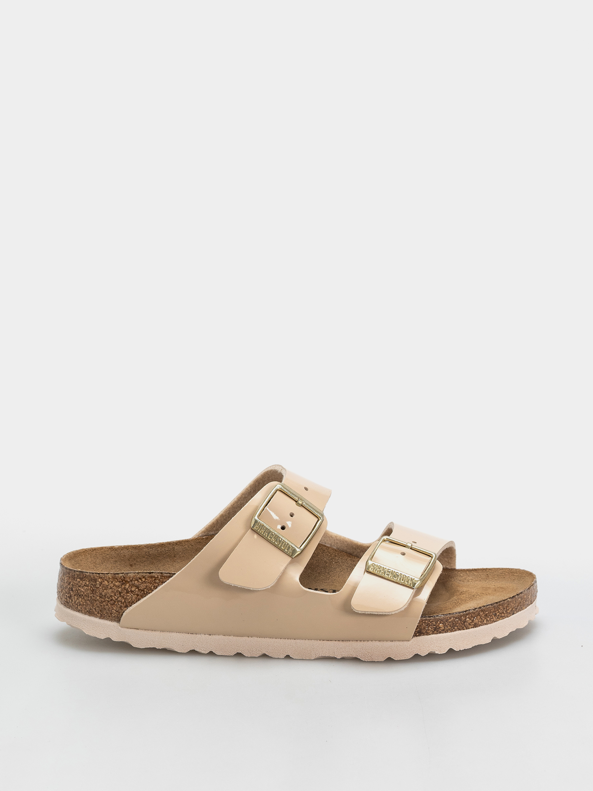 Klapki Birkenstock Arizona Birko Flor Patent Narrow Wmn (sand)