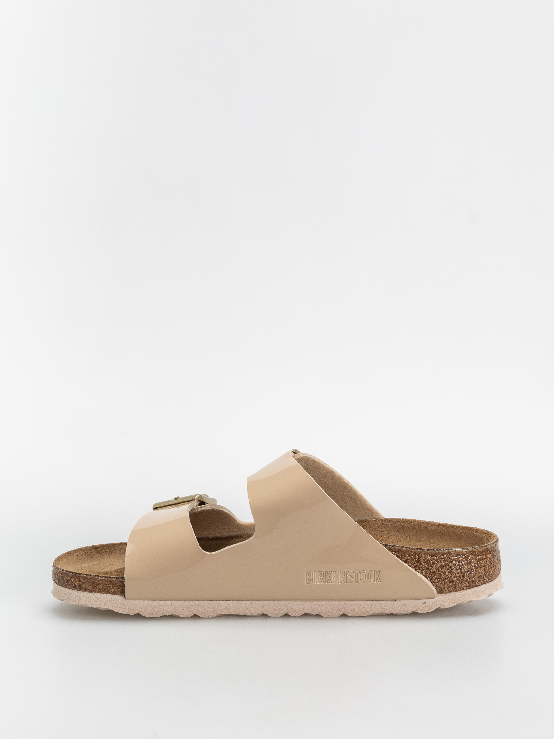 Klapki Birkenstock Arizona Birko Flor Patent Narrow Wmn (sand)