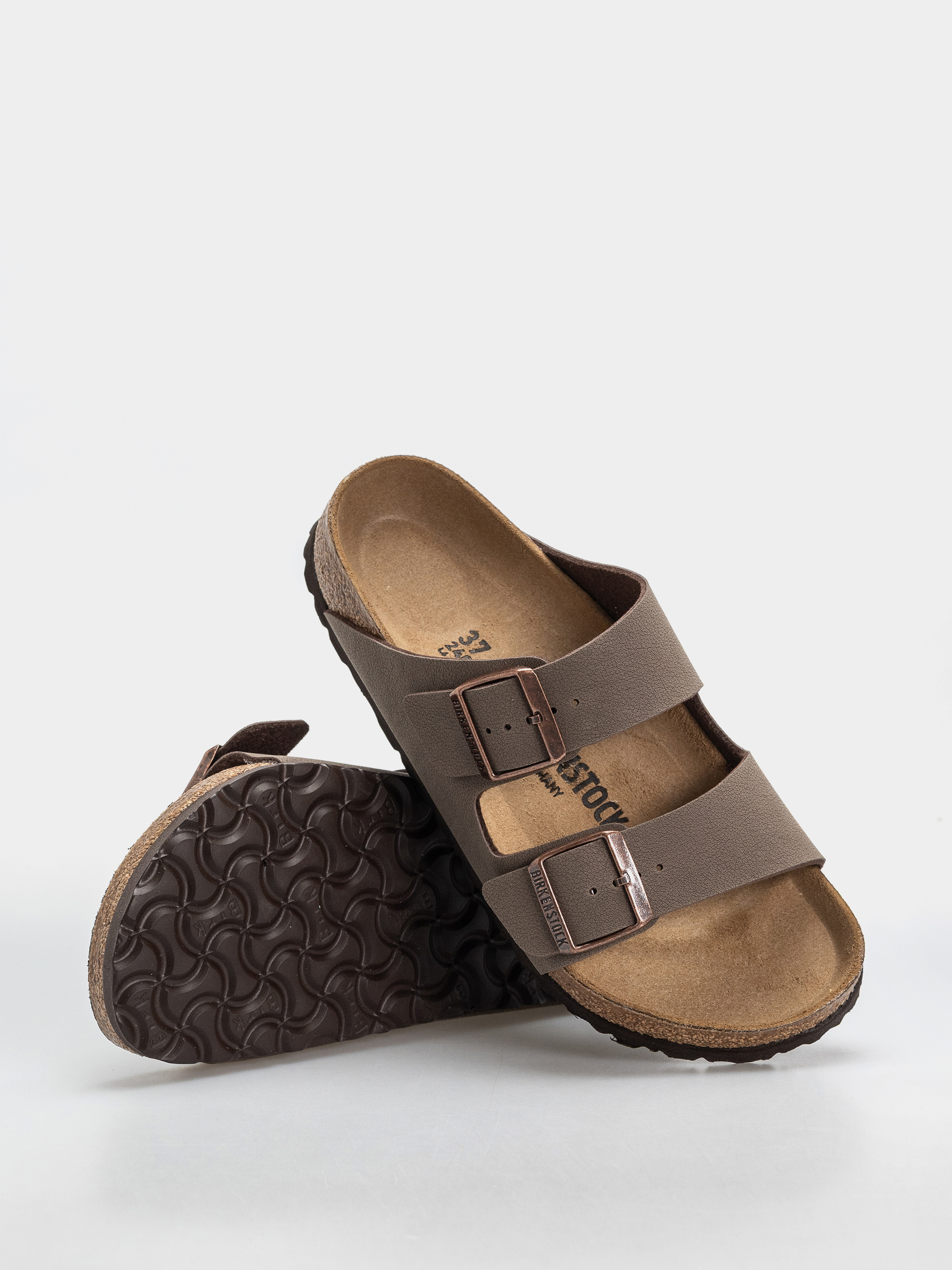 Klapki Birkenstock Arizona Birkibuc Regular (mocca)