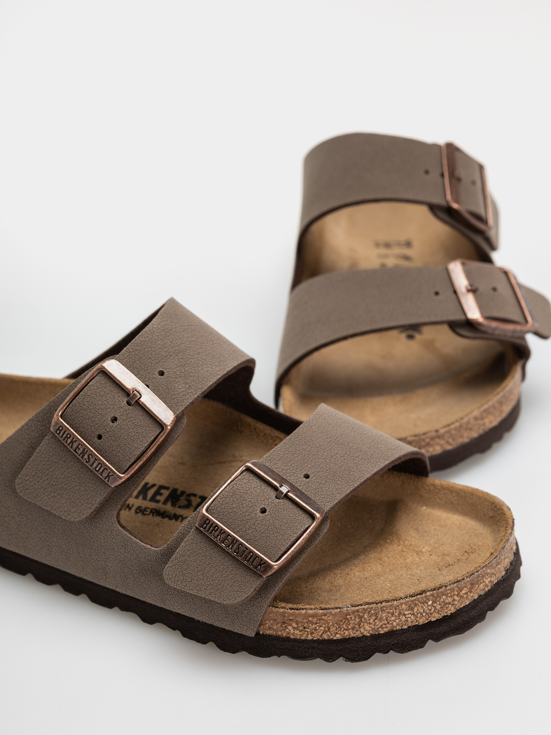 Klapki Birkenstock Arizona Birkibuc Regular (mocca)