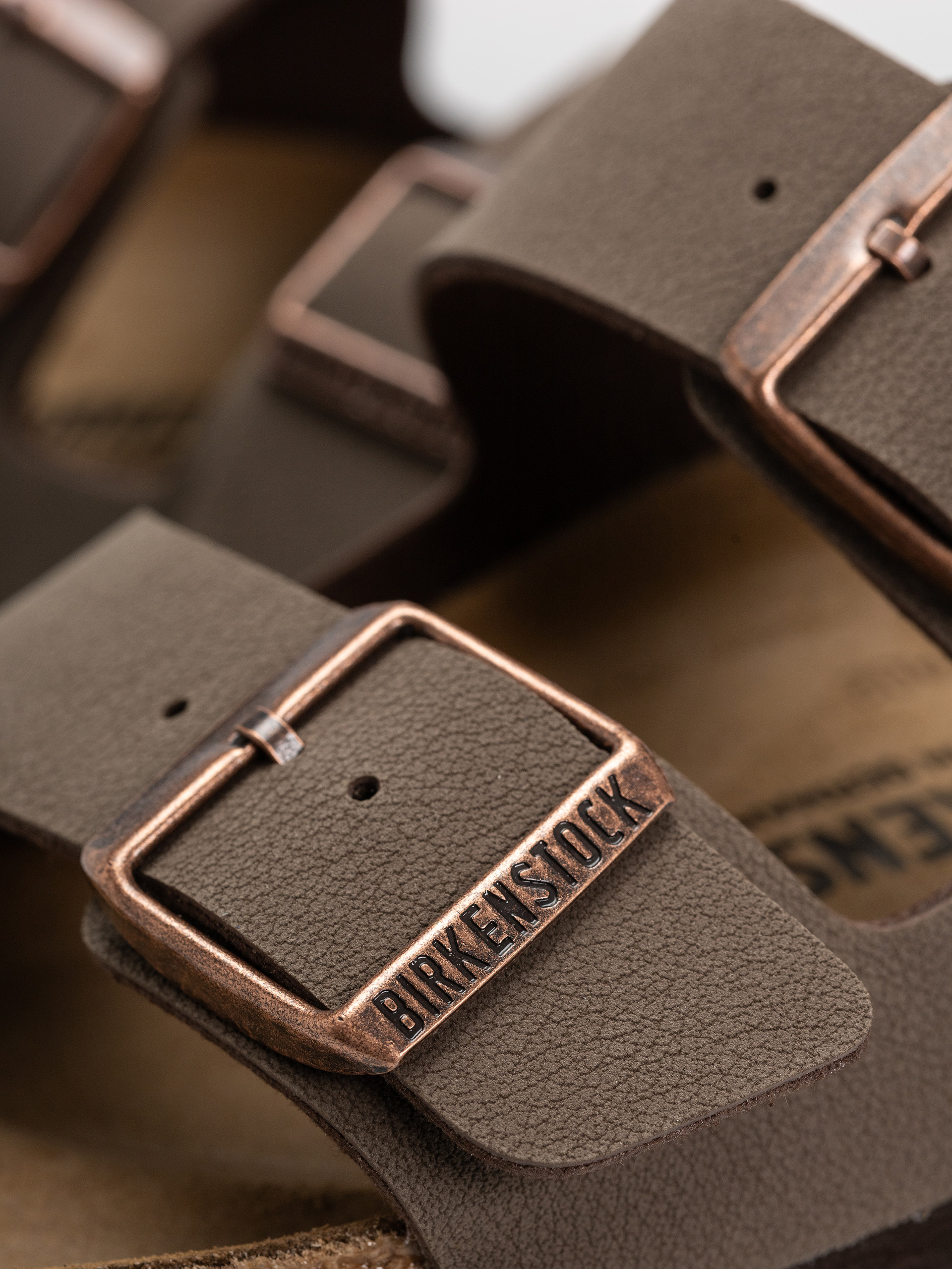 Klapki Birkenstock Arizona Birkibuc Regular (mocca)