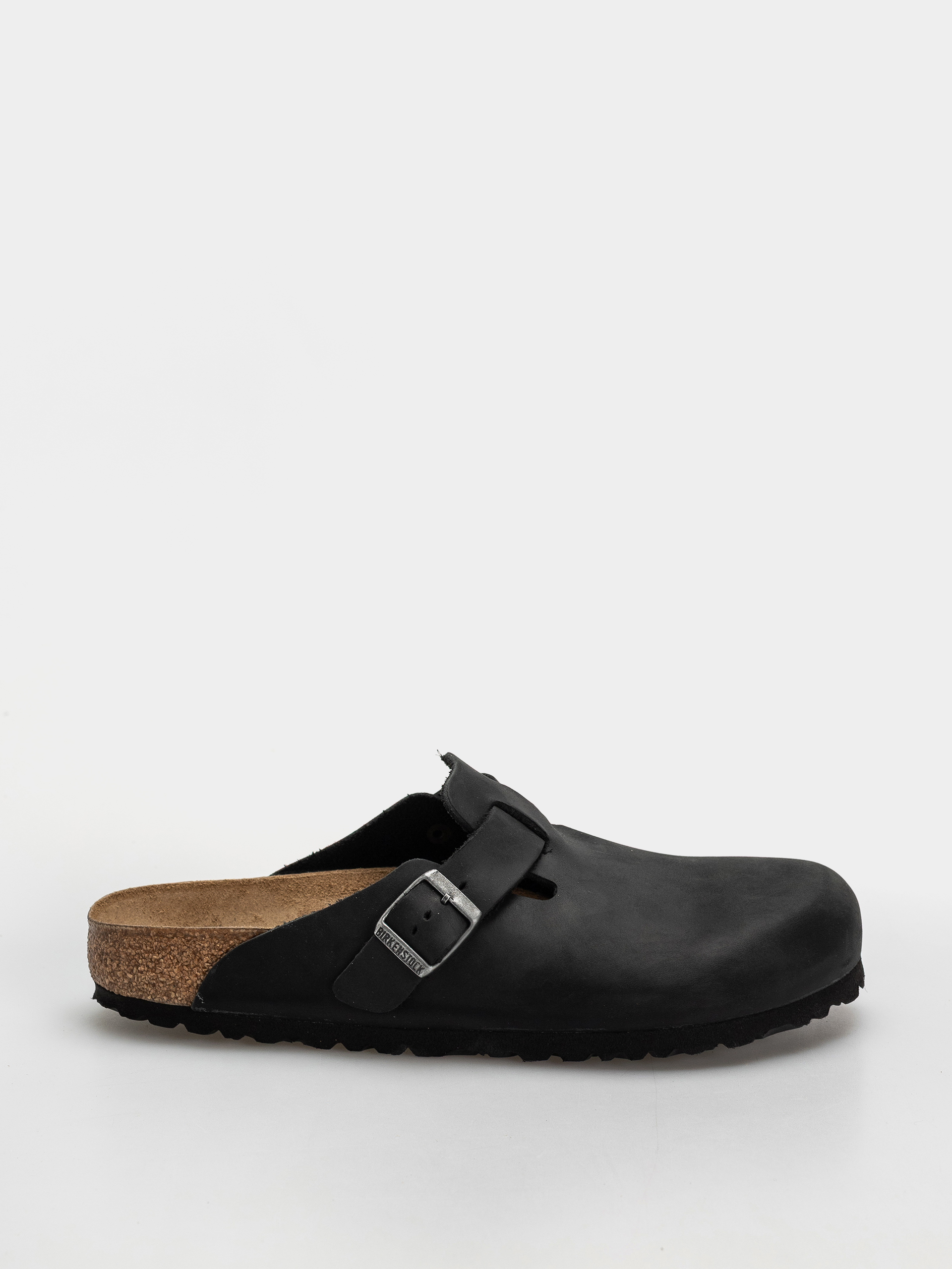 Klapki Birkenstock Boston Oiled Leather Regular (black)