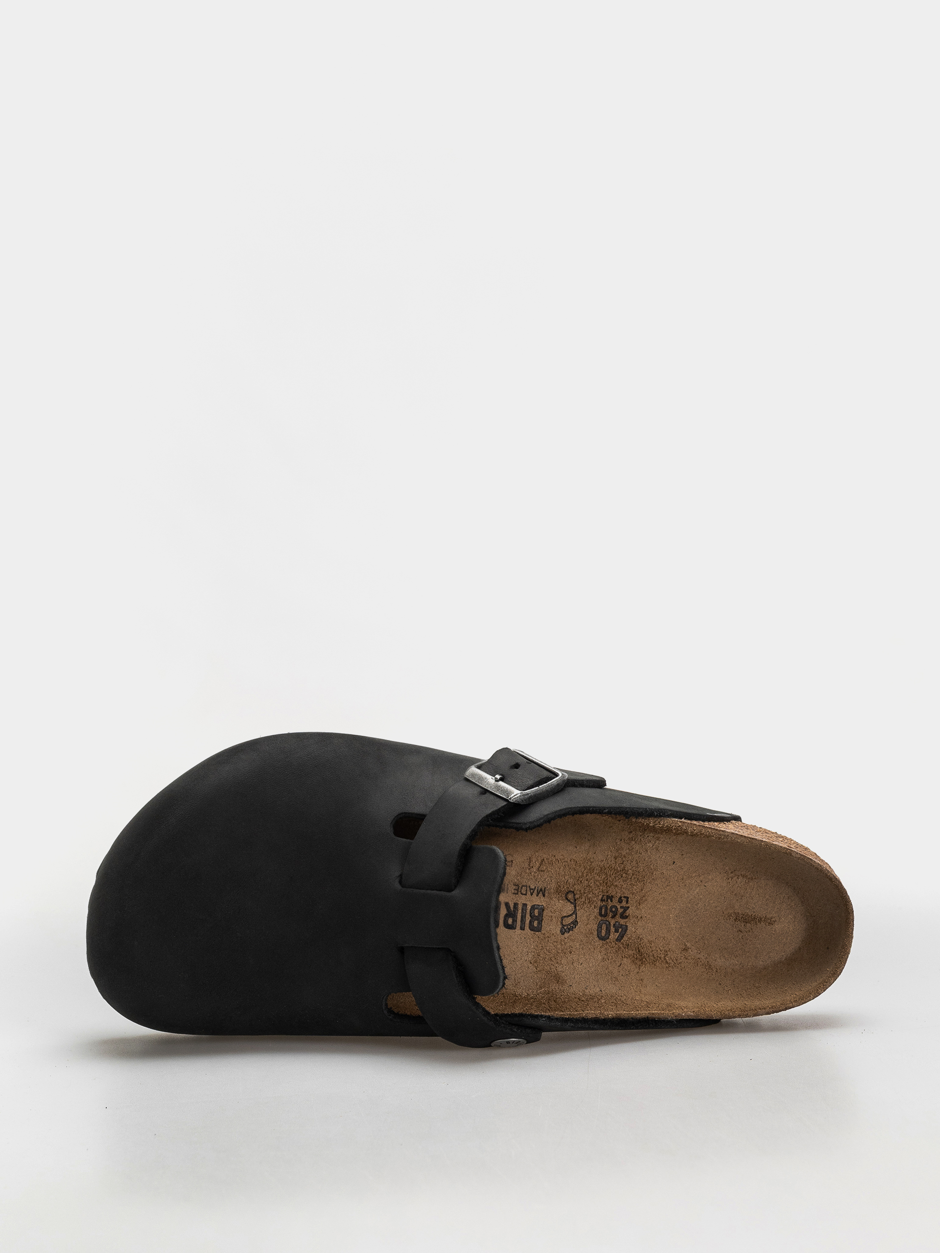 Klapki Birkenstock Boston Oiled Leather Regular (black)