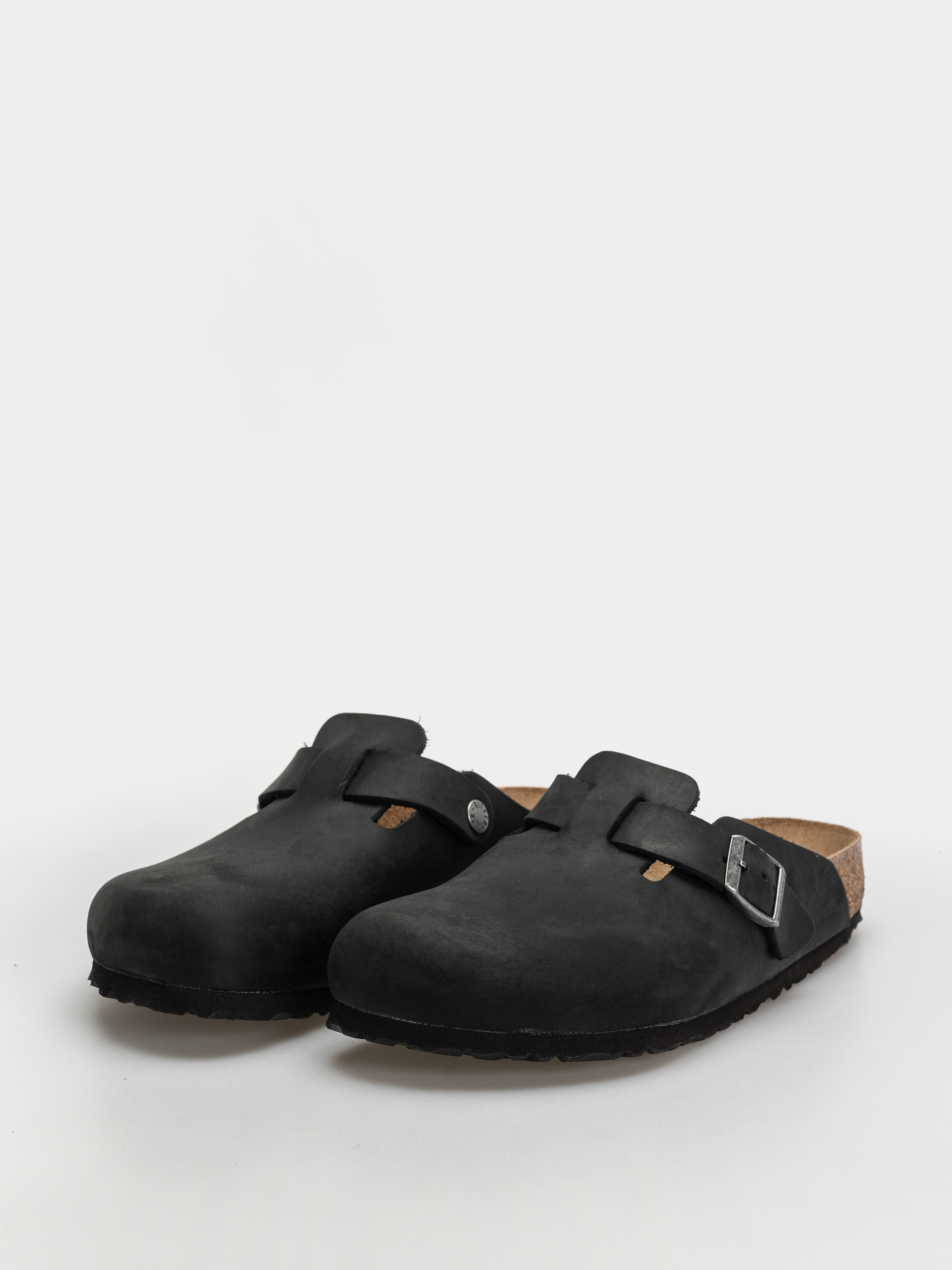 Klapki Birkenstock Boston Oiled Leather Regular (black)