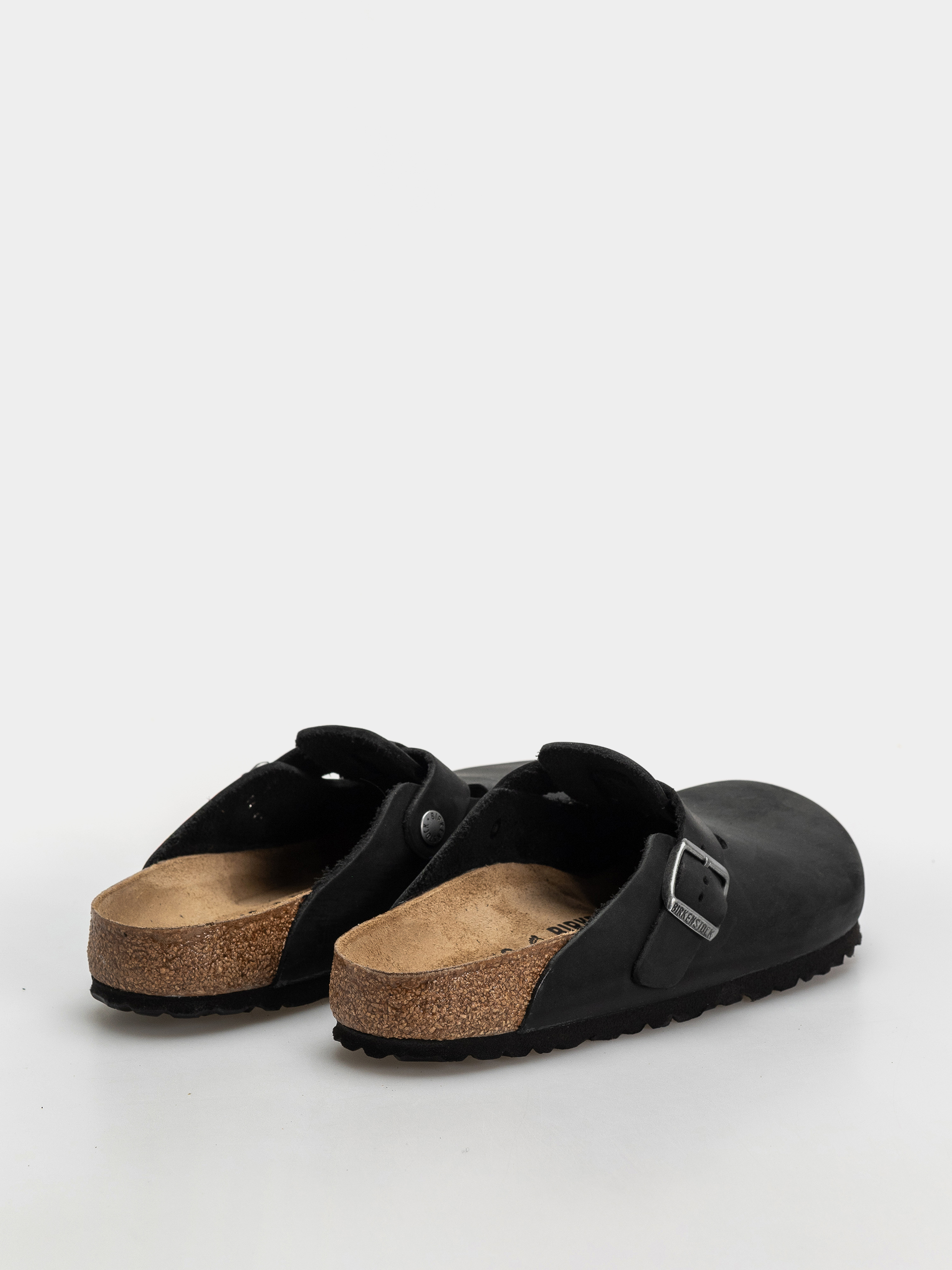 Klapki Birkenstock Boston Oiled Leather Regular (black)
