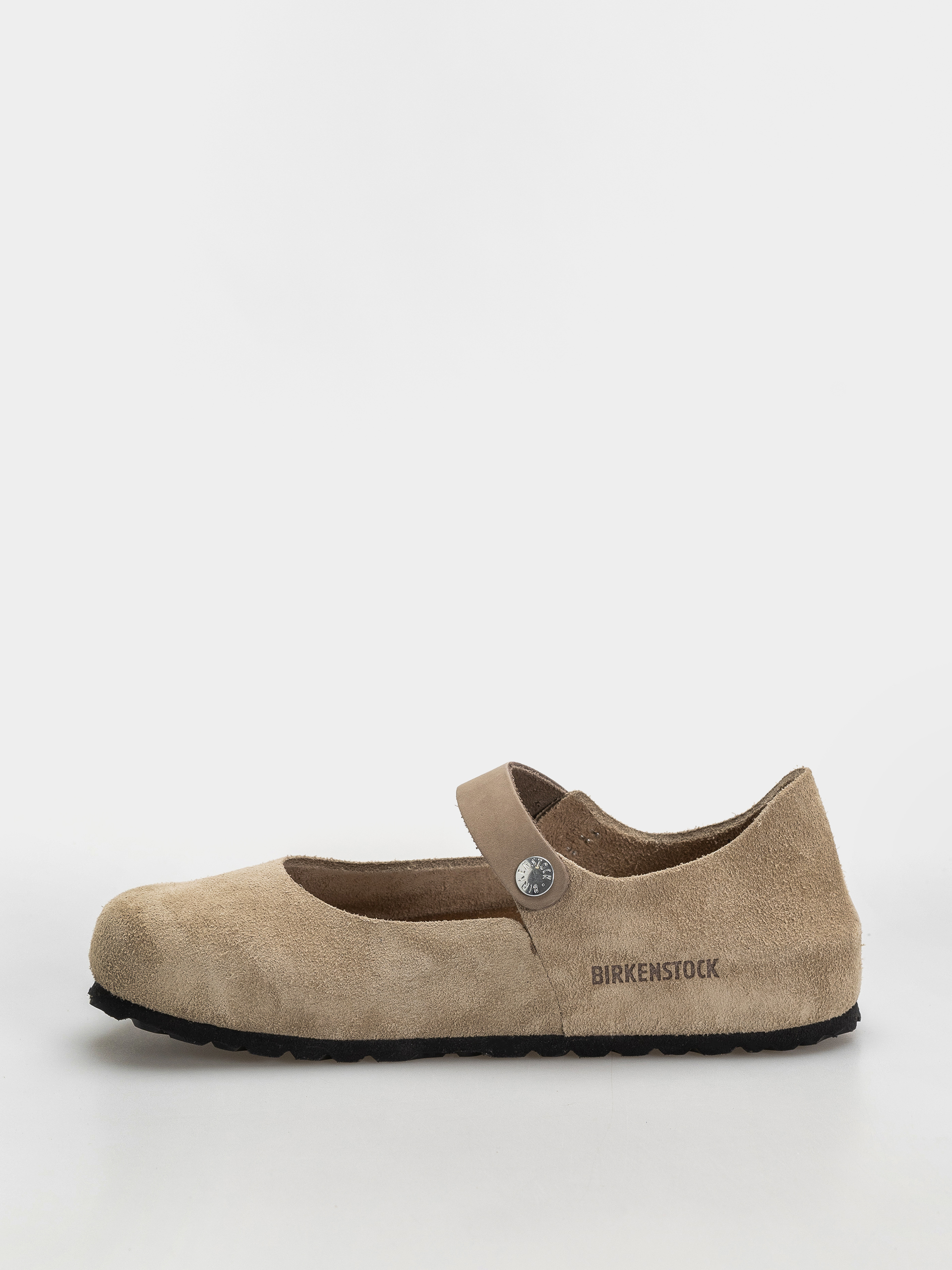 Klapki Birkenstock Mantova Suede Leather Narrow Wmn (taupe)