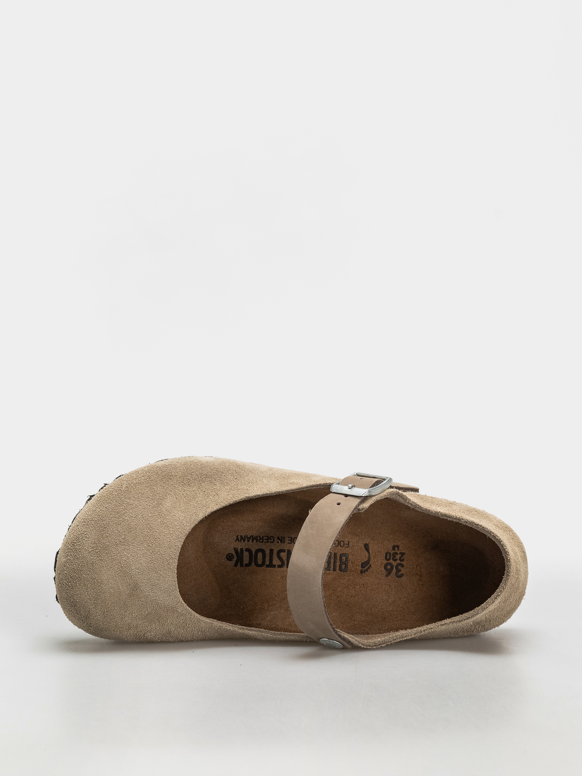 Klapki Birkenstock Mantova Suede Leather Narrow Wmn (taupe)