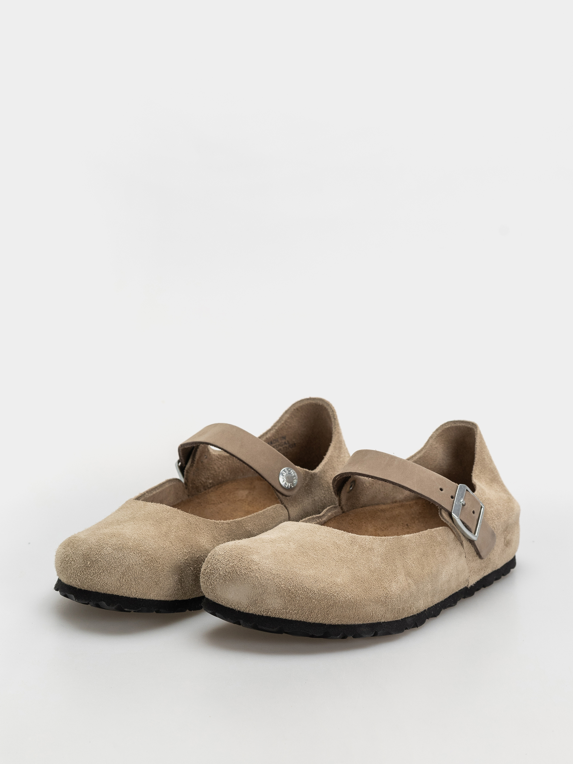 Klapki Birkenstock Mantova Suede Leather Narrow Wmn (taupe)