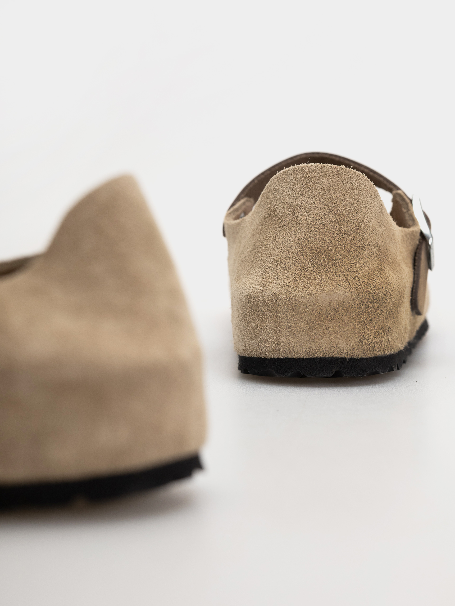 Klapki Birkenstock Mantova Suede Leather Narrow Wmn (taupe)