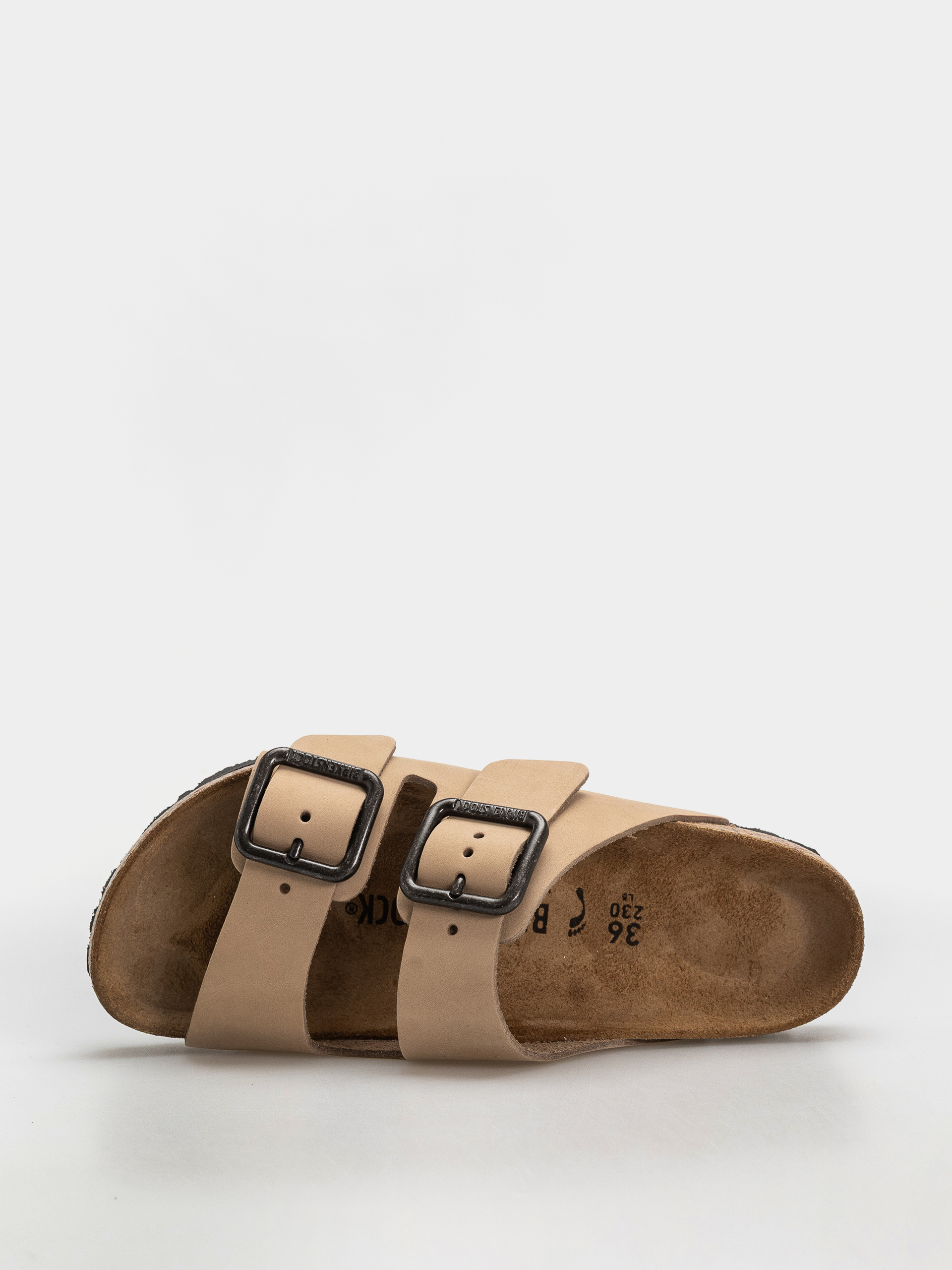 Klapki Birkenstock Arizona Wire Buckle Nubuck Leather Narrow (sandcastle)