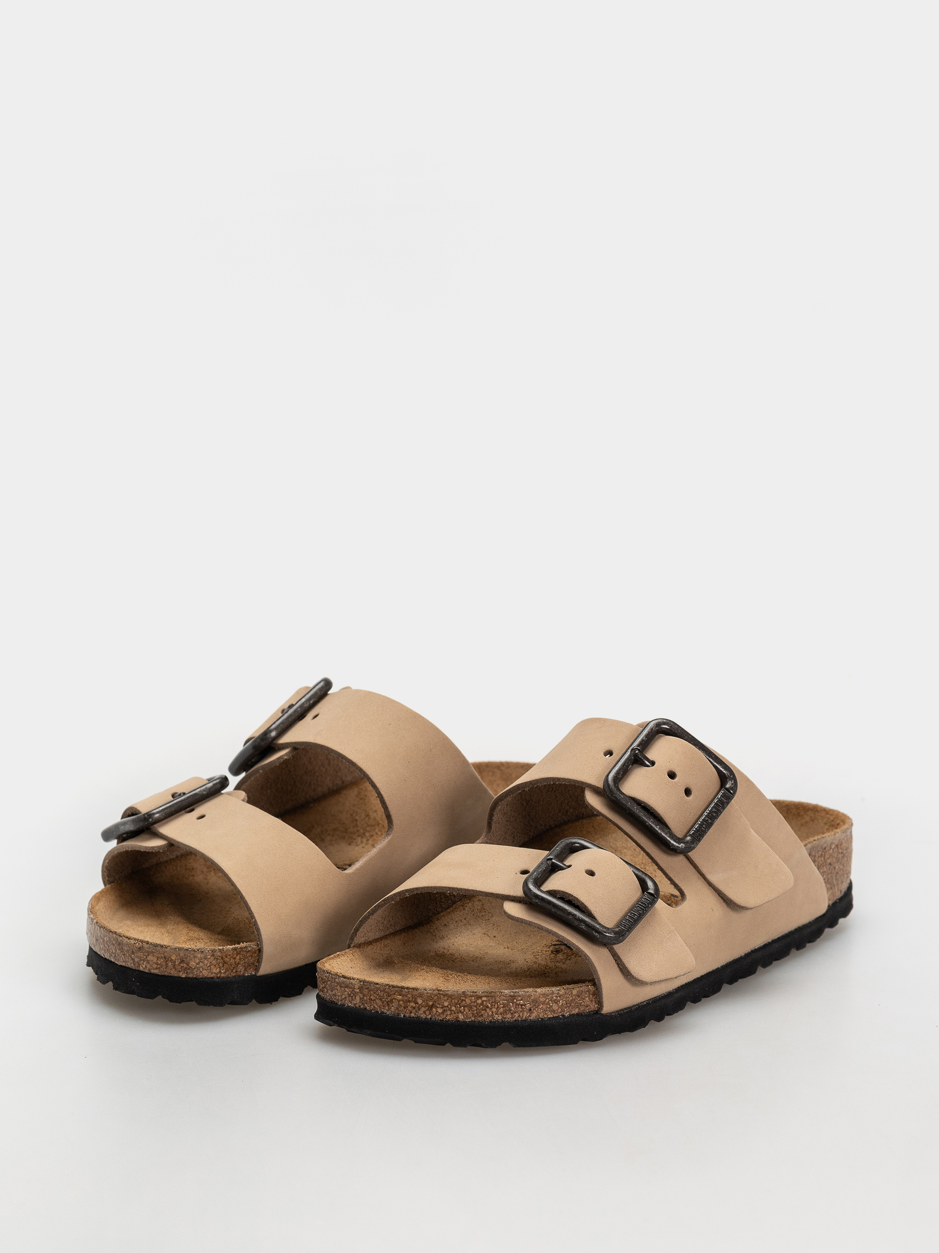 Klapki Birkenstock Arizona Wire Buckle Nubuck Leather Narrow (sandcastle)