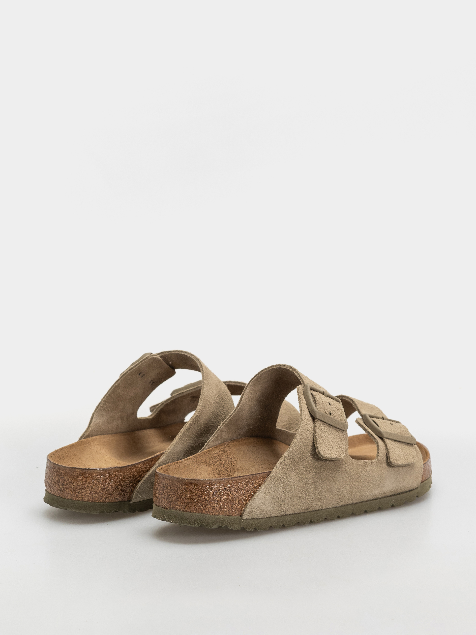Klapki Birkenstock Arizona Suede Leather Regular (faded khaki)