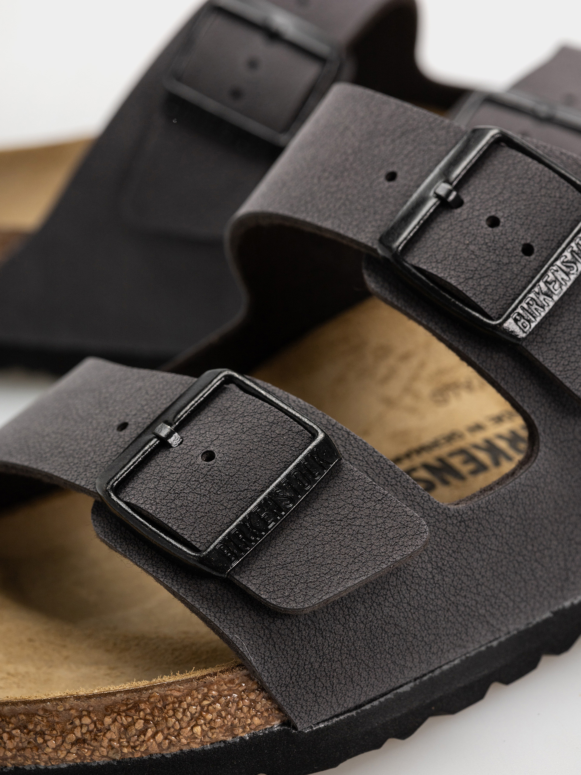 Klapki Birkenstock Arizona Birkibuc Regular (velvet gray/black)