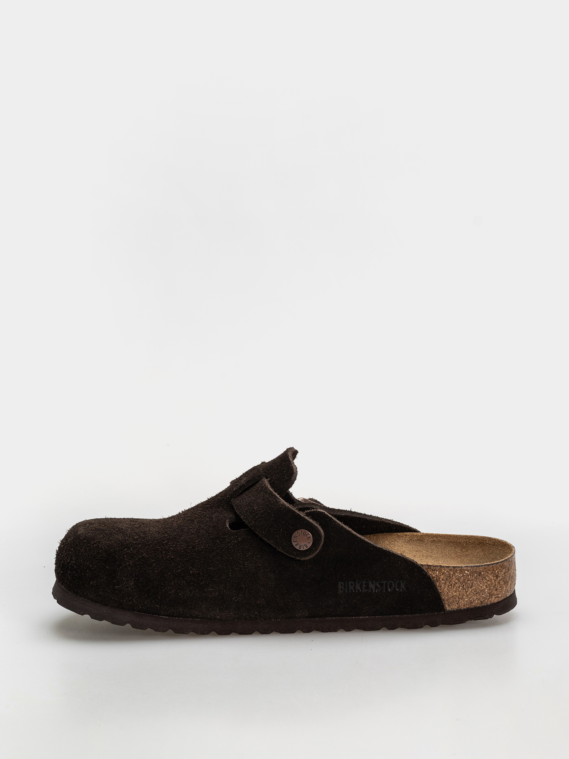 Klapki Birkenstock Boston SFB Suede Regular (mocha)
