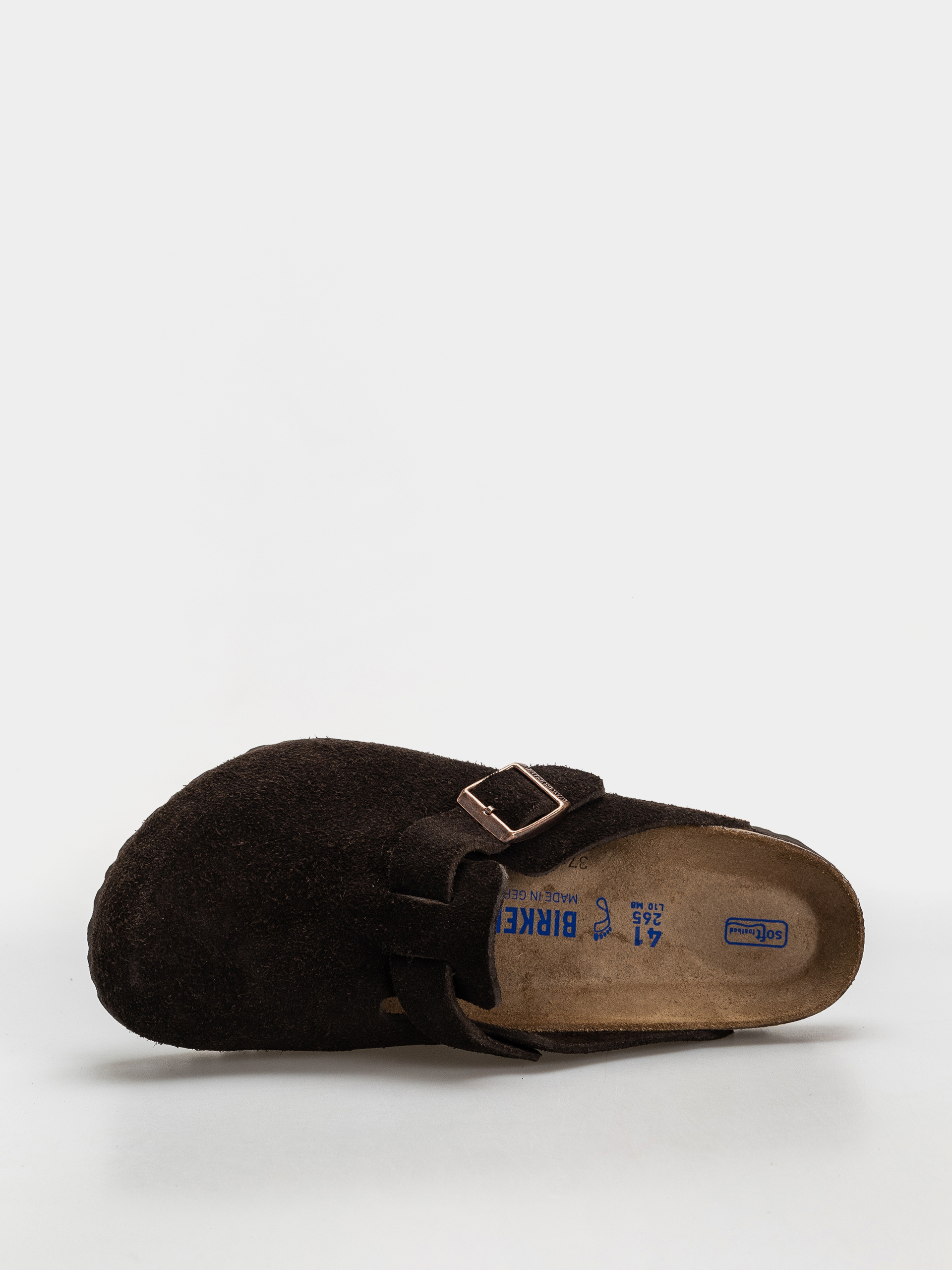 Klapki Birkenstock Boston SFB Suede Regular (mocha)