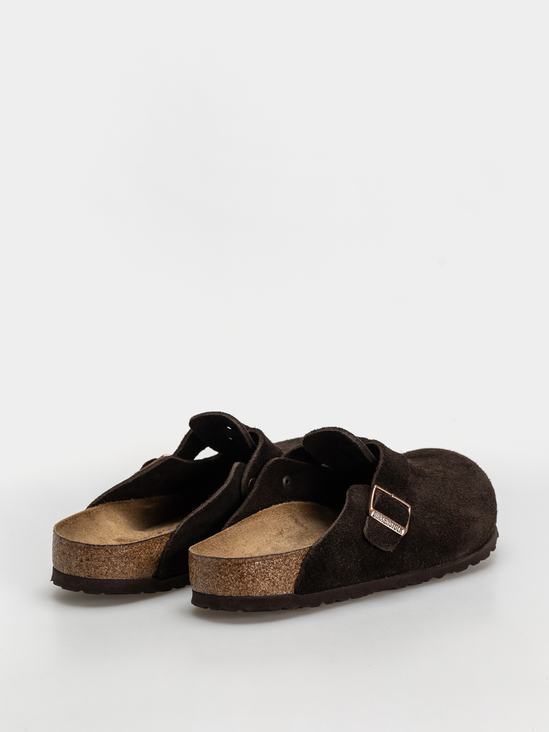 Klapki Birkenstock Boston SFB Suede Regular (mocha)