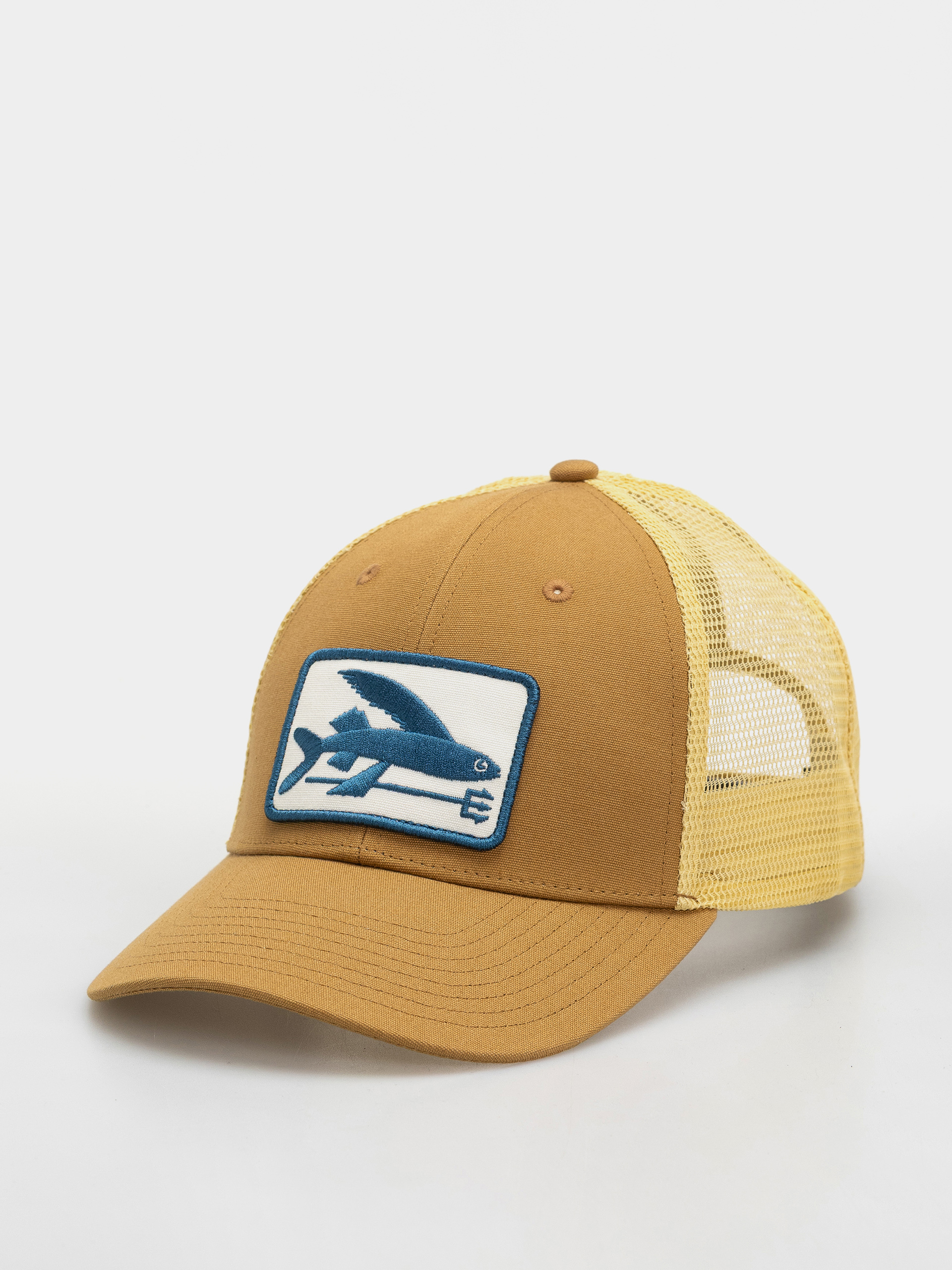 Czapka z daszkiem Patagonia Flying Fish LoPro Trucker (flying fish fork/bobcat brown)