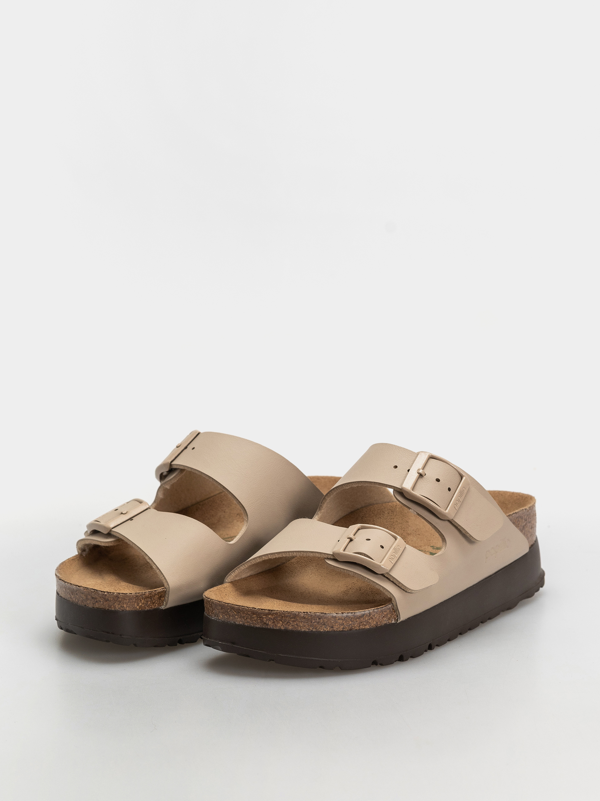 Klapki Birkenstock Arizona Flex Platform Birko Flor Narrow Wmn (sandcastle)