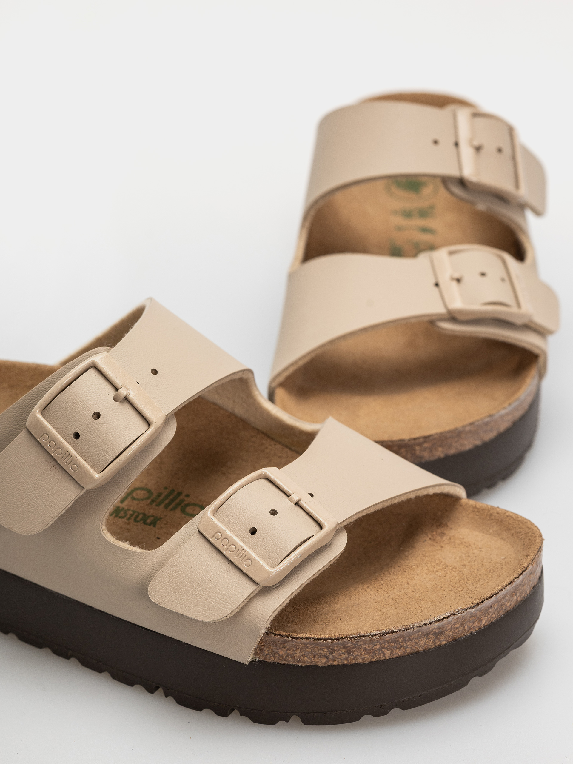 Klapki Birkenstock Arizona Flex Platform Birko Flor Narrow Wmn (sandcastle)