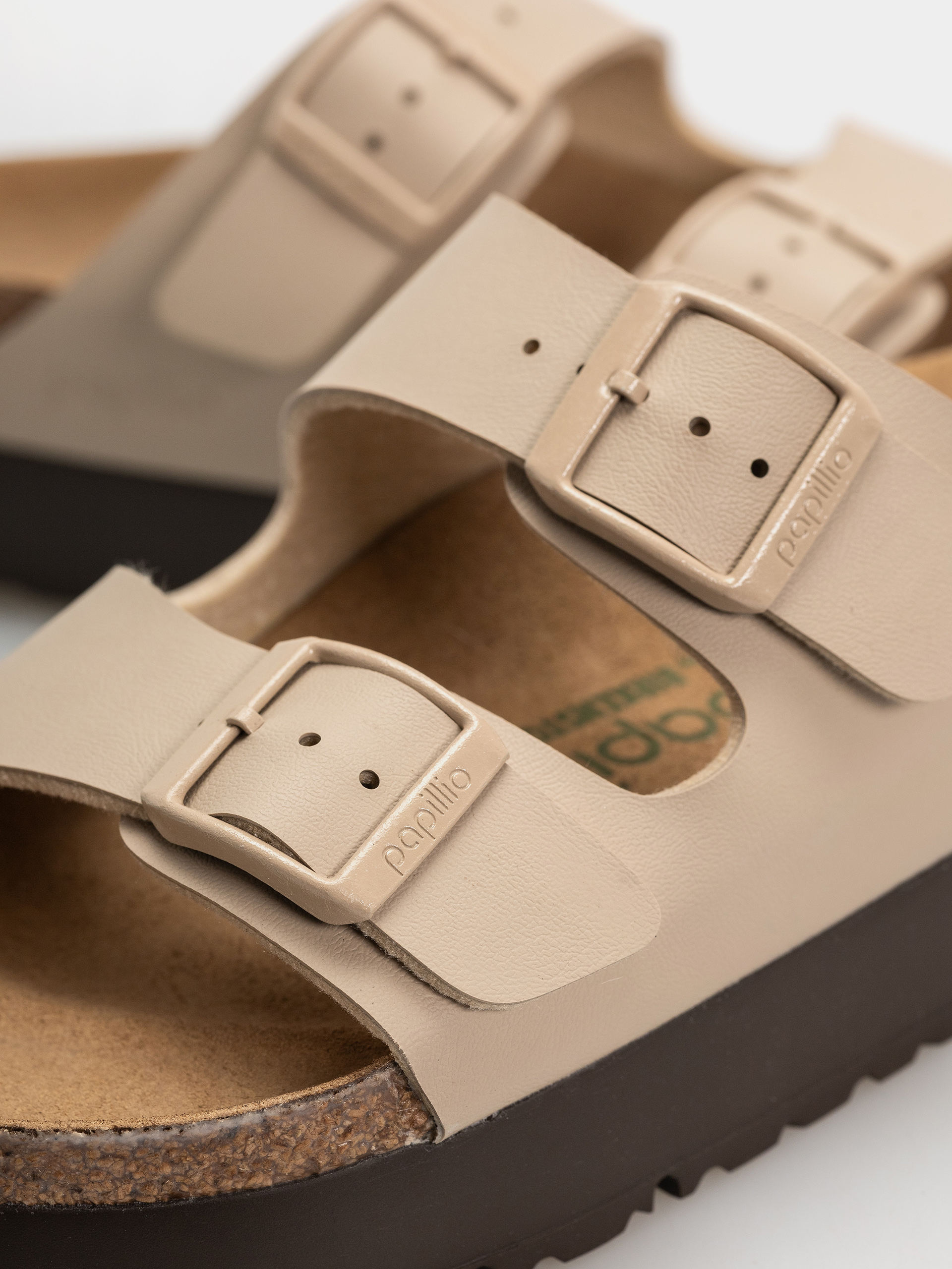 Klapki Birkenstock Arizona Flex Platform Birko Flor Narrow Wmn (sandcastle)