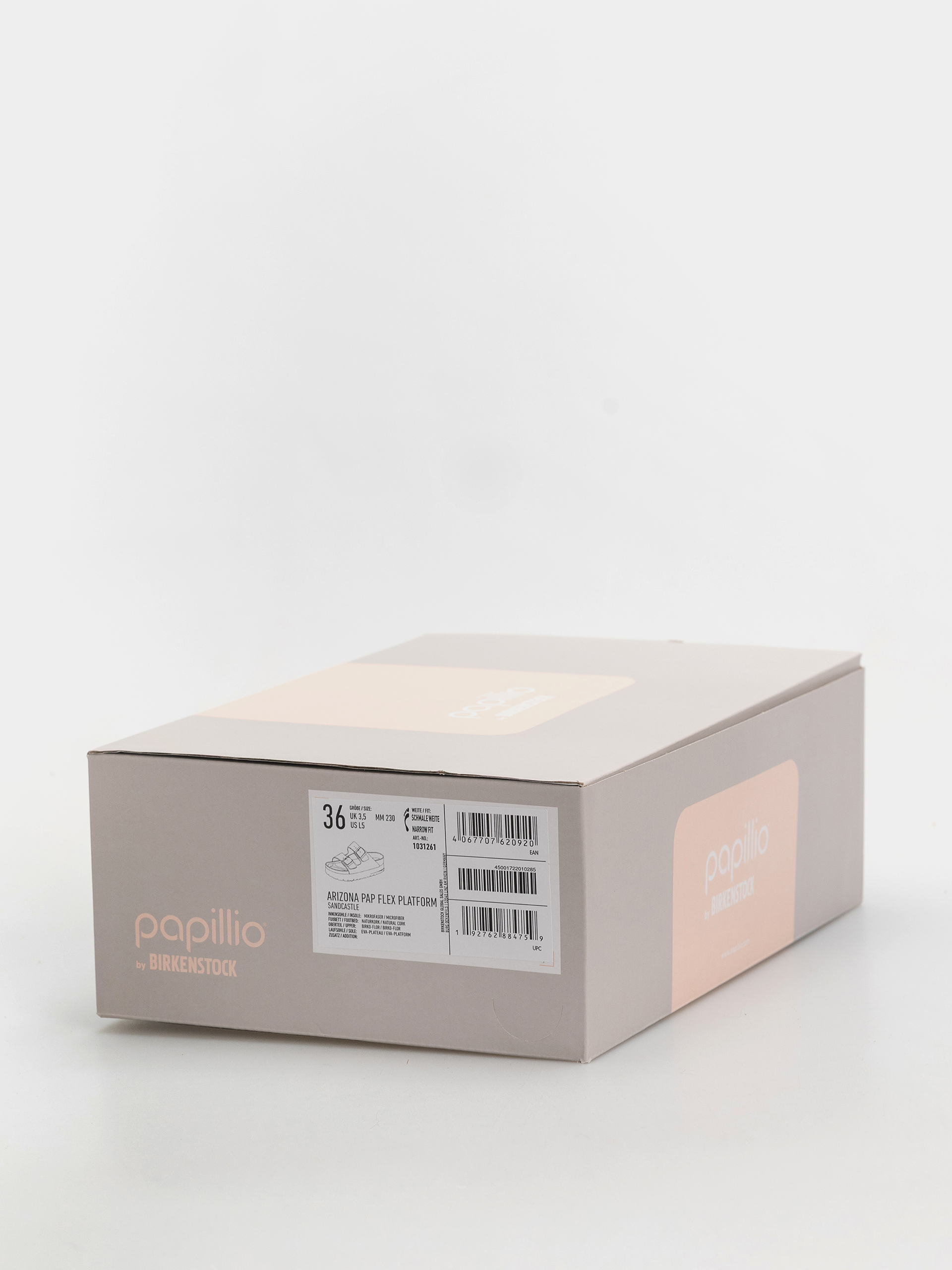 Klapki Birkenstock Arizona Flex Platform Birko Flor Narrow Wmn (sandcastle)