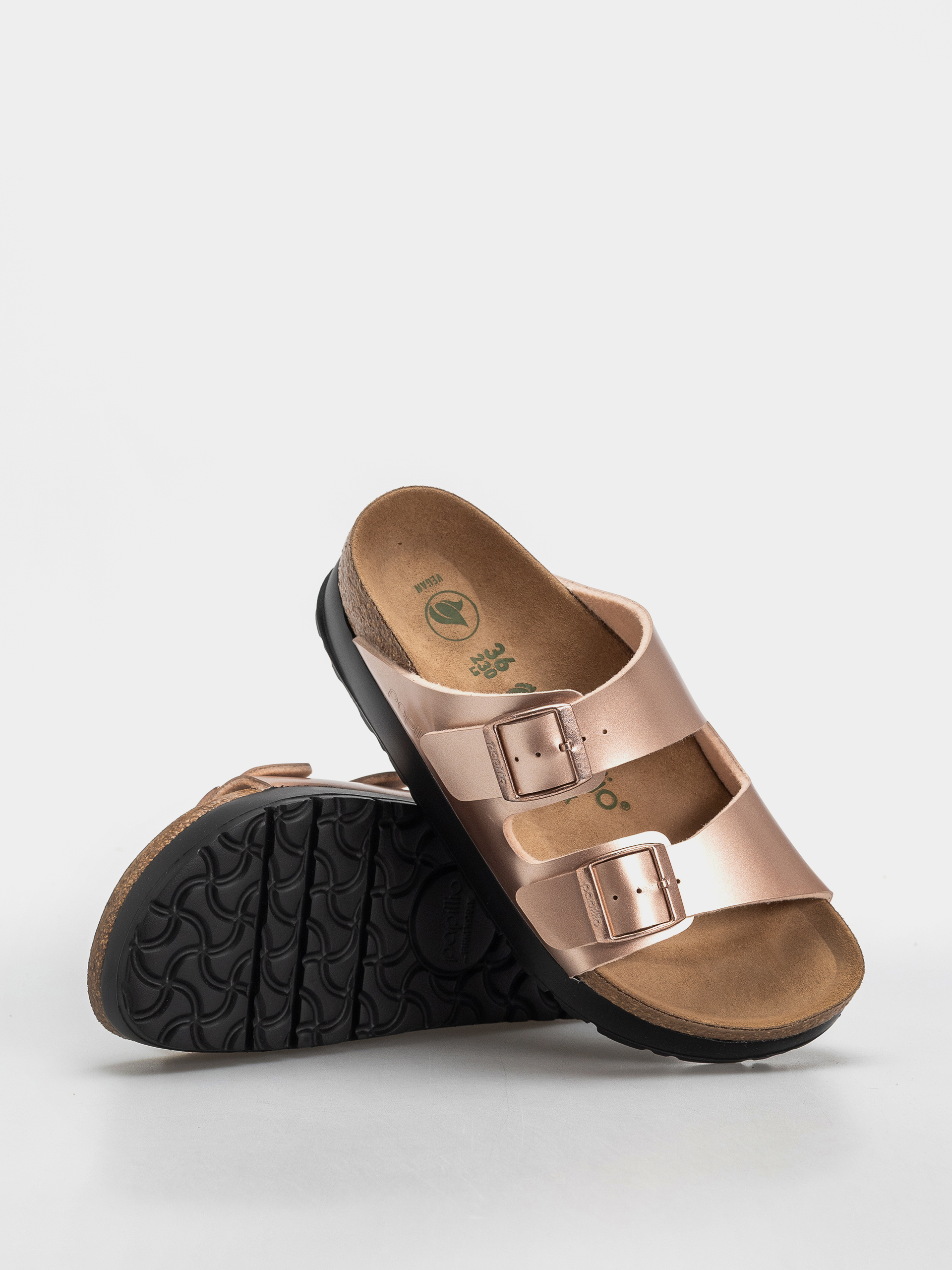 Klapki Birkenstock Arizona Flex Platform Birko Flor Narrow Wmn (electric metallic copper)