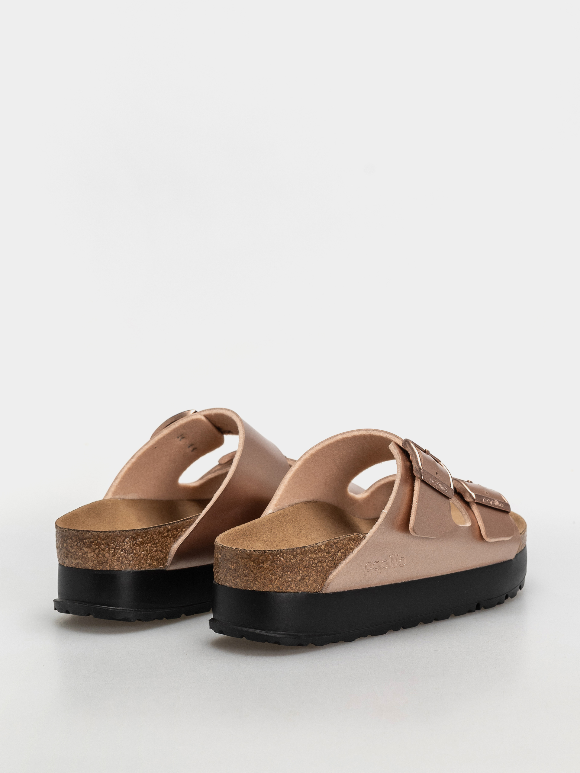 Klapki Birkenstock Arizona Flex Platform Birko Flor Narrow Wmn (electric metallic copper)