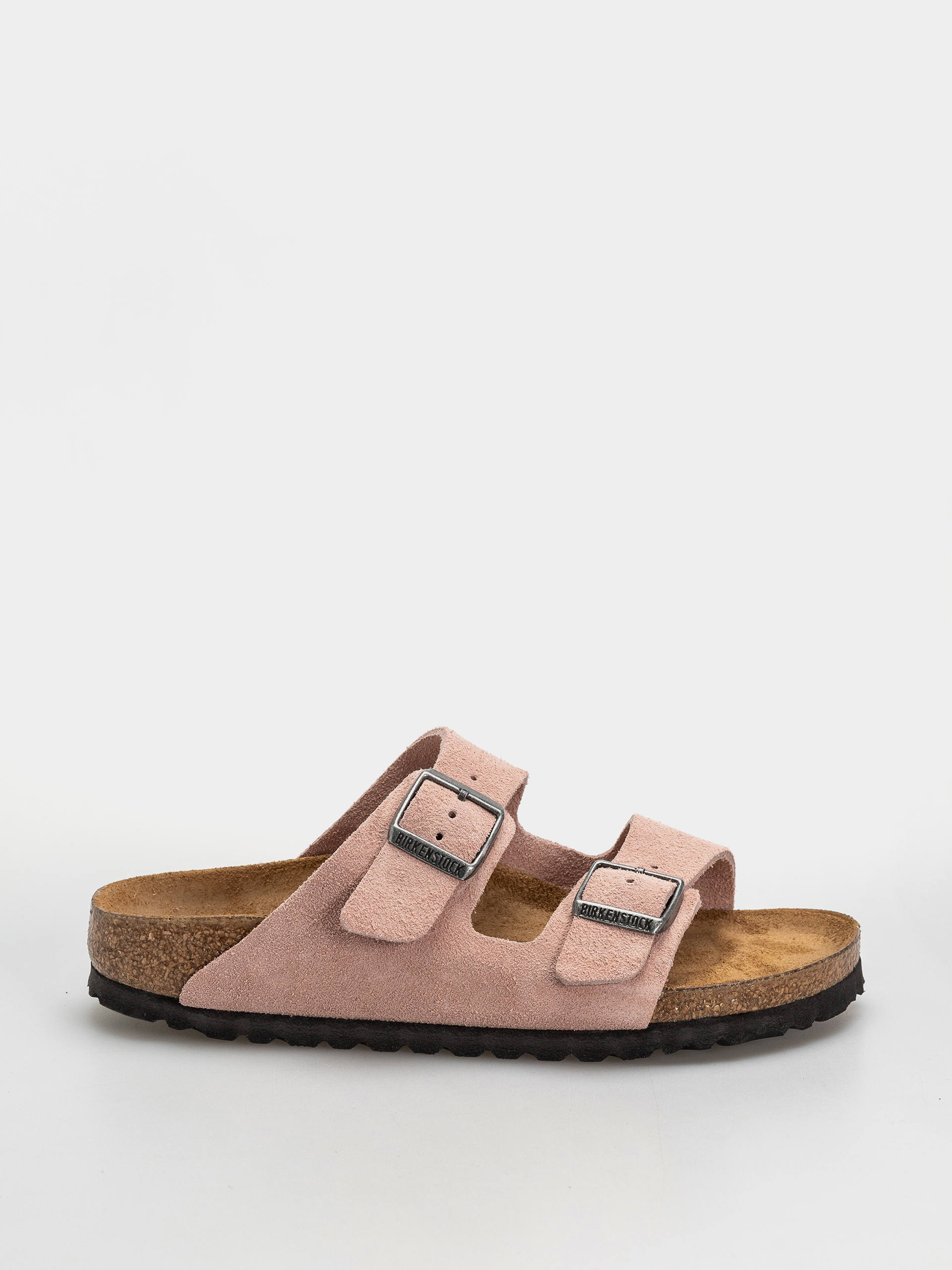 Klapki Birkenstock Arizona Suede Leather Narrow (pink clay)
