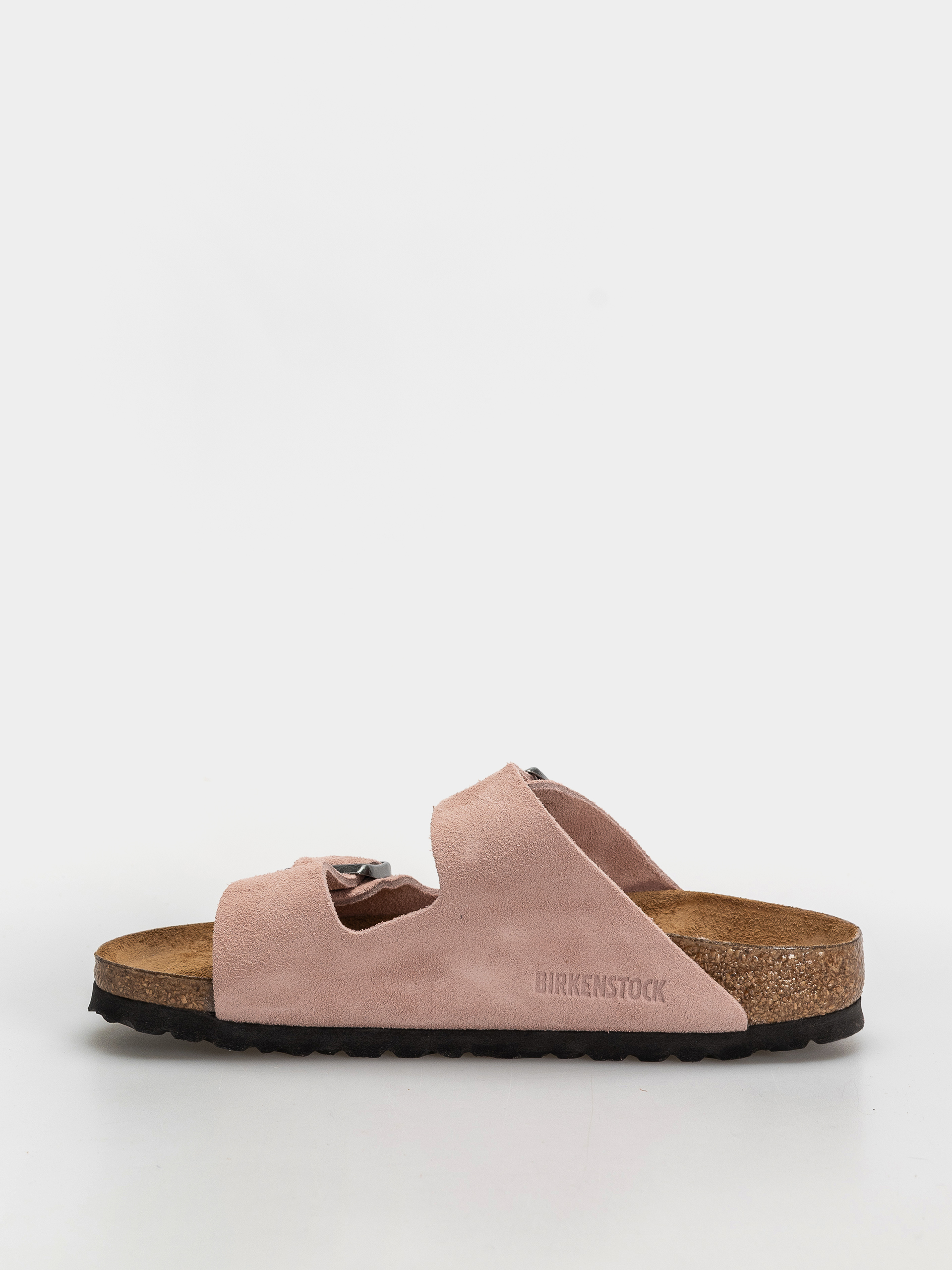 Klapki Birkenstock Arizona Suede Leather Narrow (pink clay)