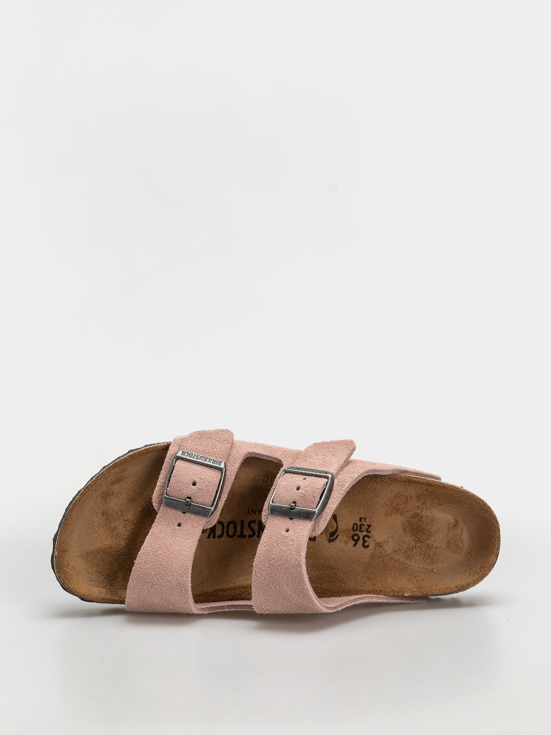 Klapki Birkenstock Arizona Suede Leather Narrow (pink clay)