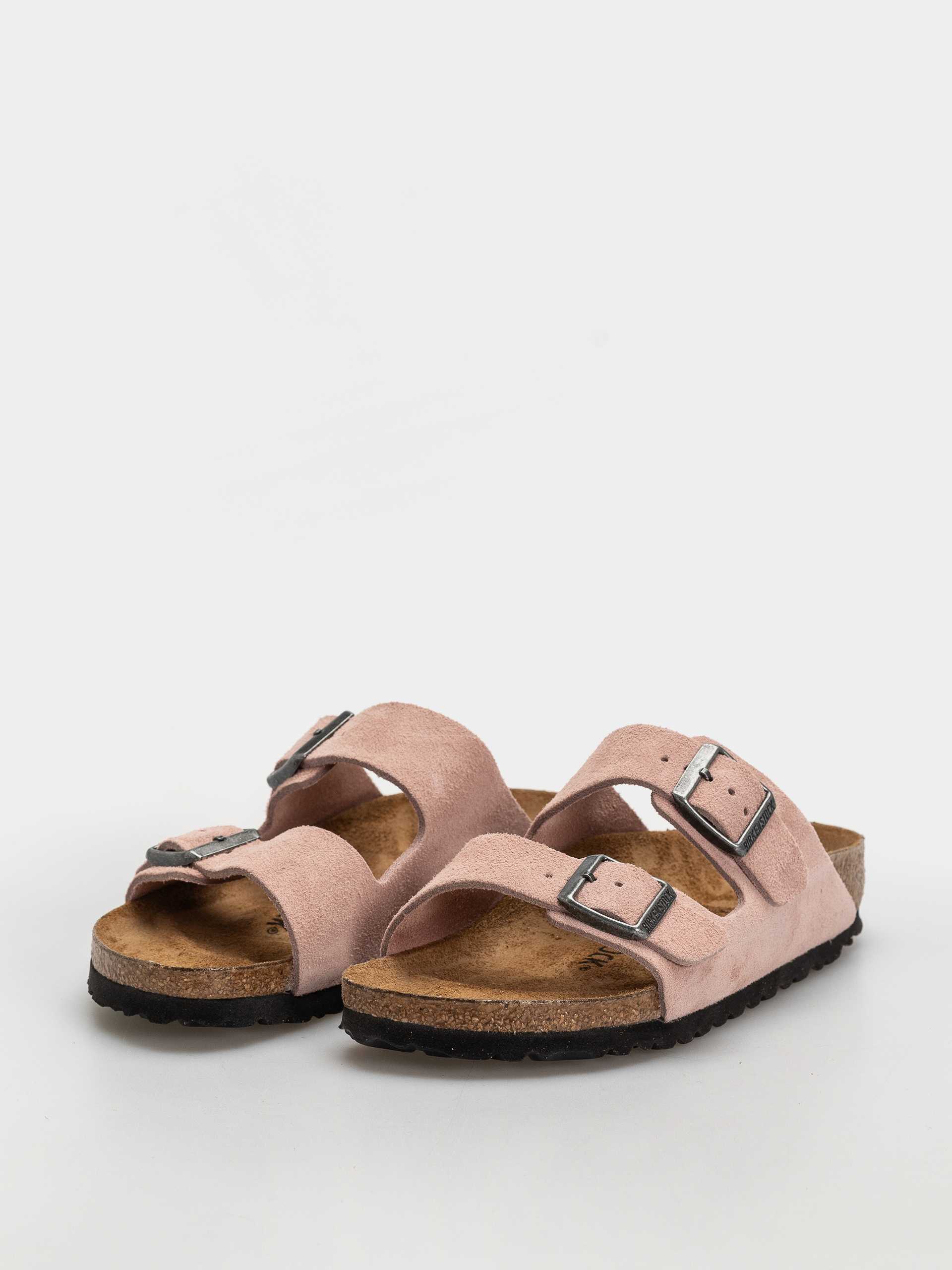 Klapki Birkenstock Arizona Suede Leather Narrow (pink clay)