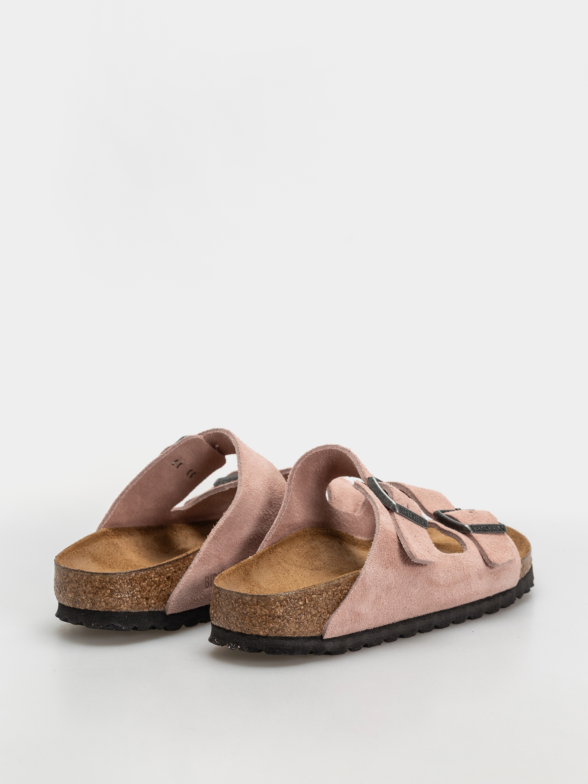 Klapki Birkenstock Arizona Suede Leather Narrow (pink clay)