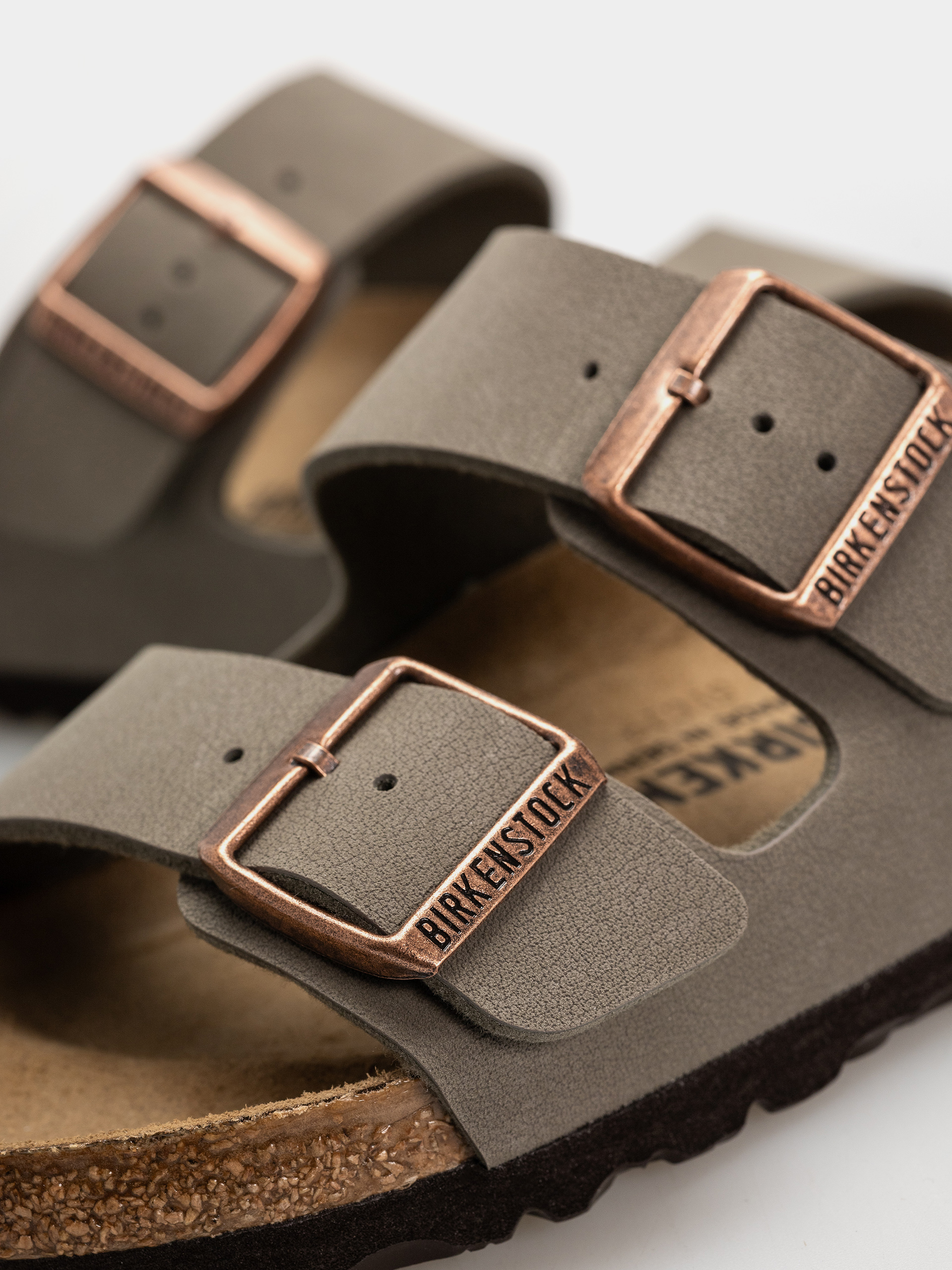 Klapki Birkenstock Arizona Birkibuc Regular (stone)