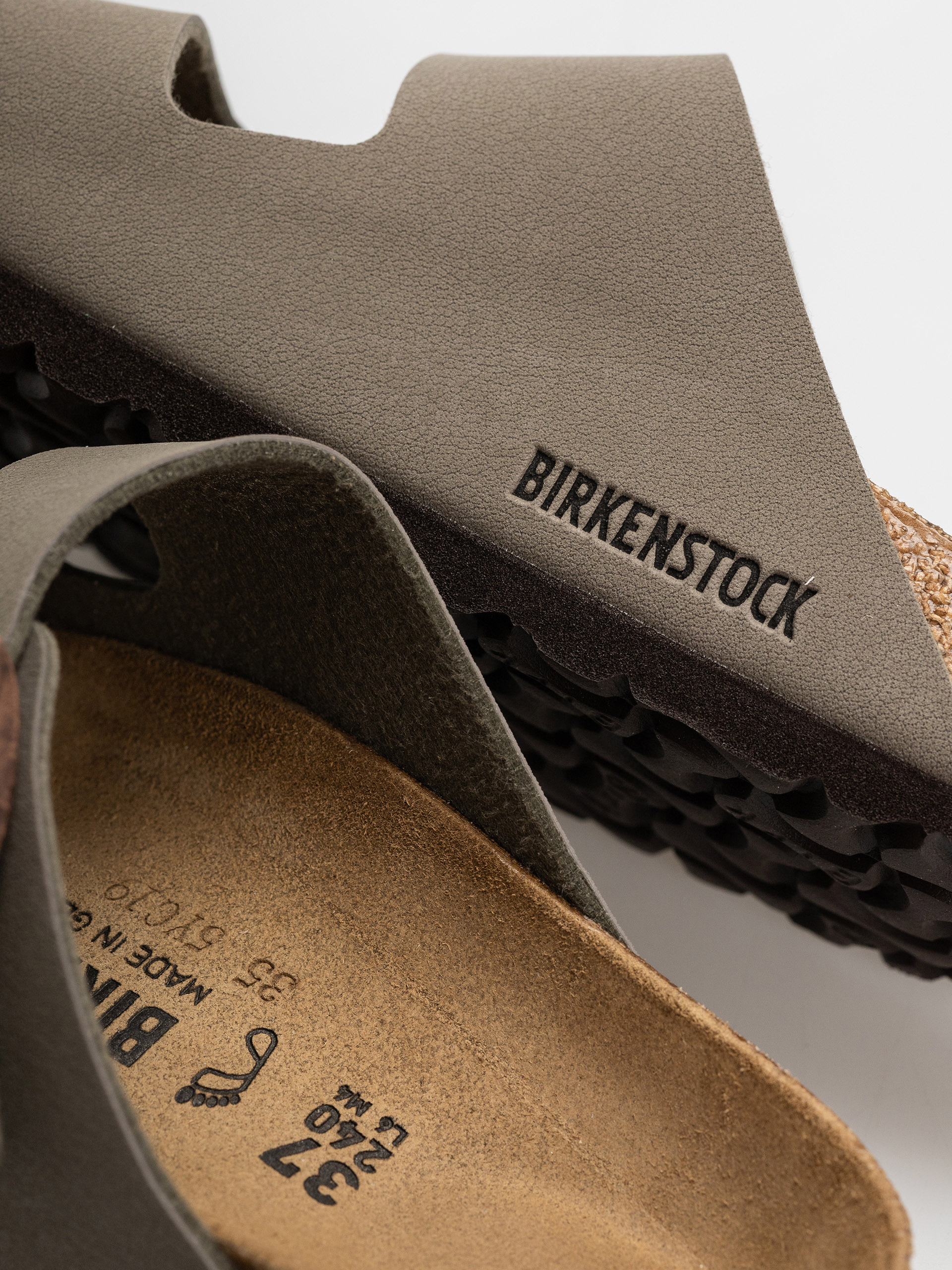 Klapki Birkenstock Arizona Birkibuc Regular (stone)
