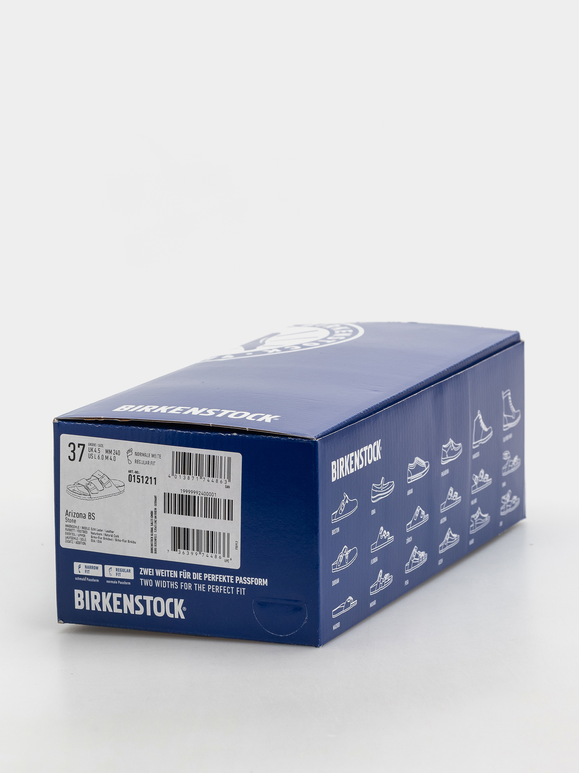 Klapki Birkenstock Arizona Birkibuc Regular (stone)